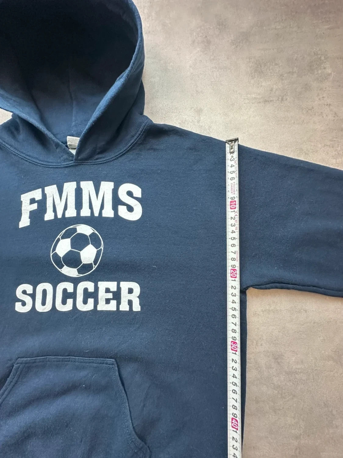 Hoodie Vintage FMMS Soccer – Bleu Marine