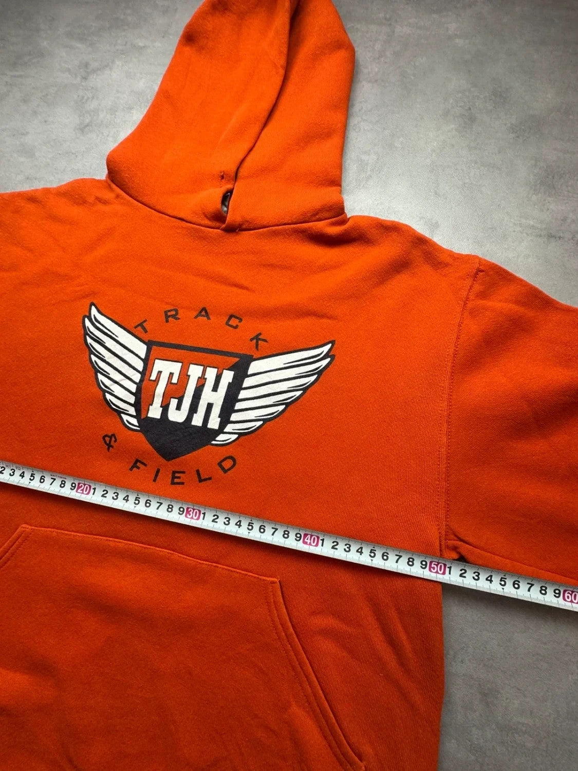 Sweat Russell Athletic Vintage TJH Track & Field Orange – Athlétisme USA