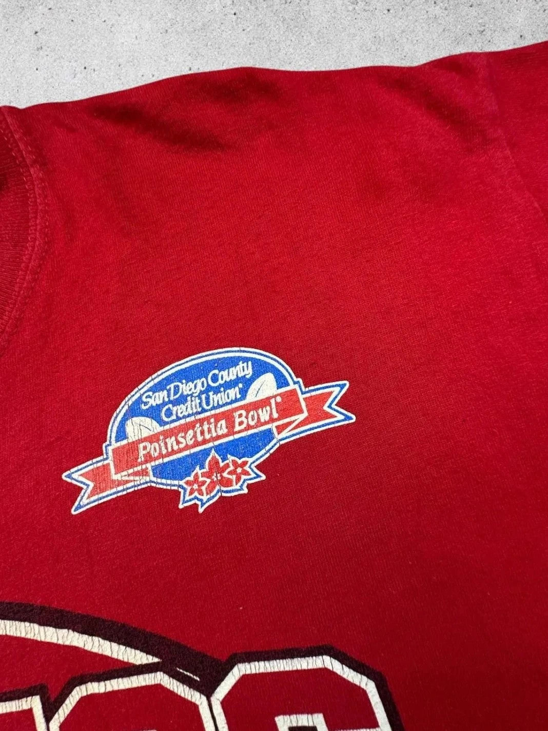 Tee Shirt Vintage Aztecs San Diego State Rouge – Université USA
