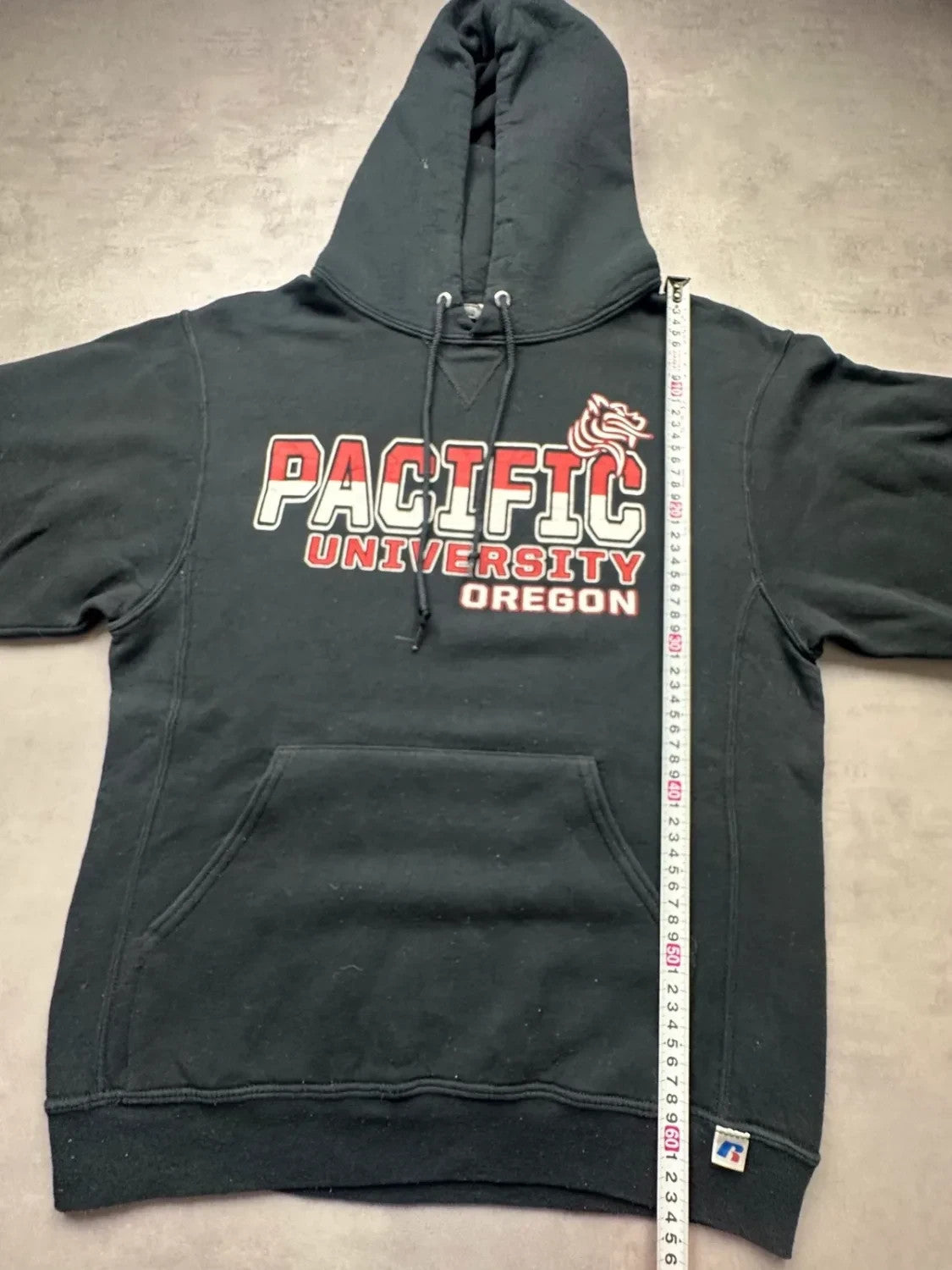 Sweat Vintage Russell Athletic Pacific University Oregon – Noir