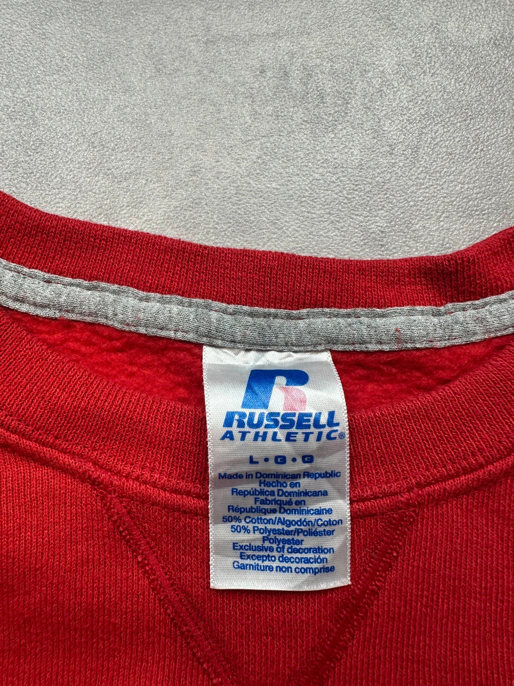 Sweat Rugby DAFF Russell Athletic Vintage Rouge