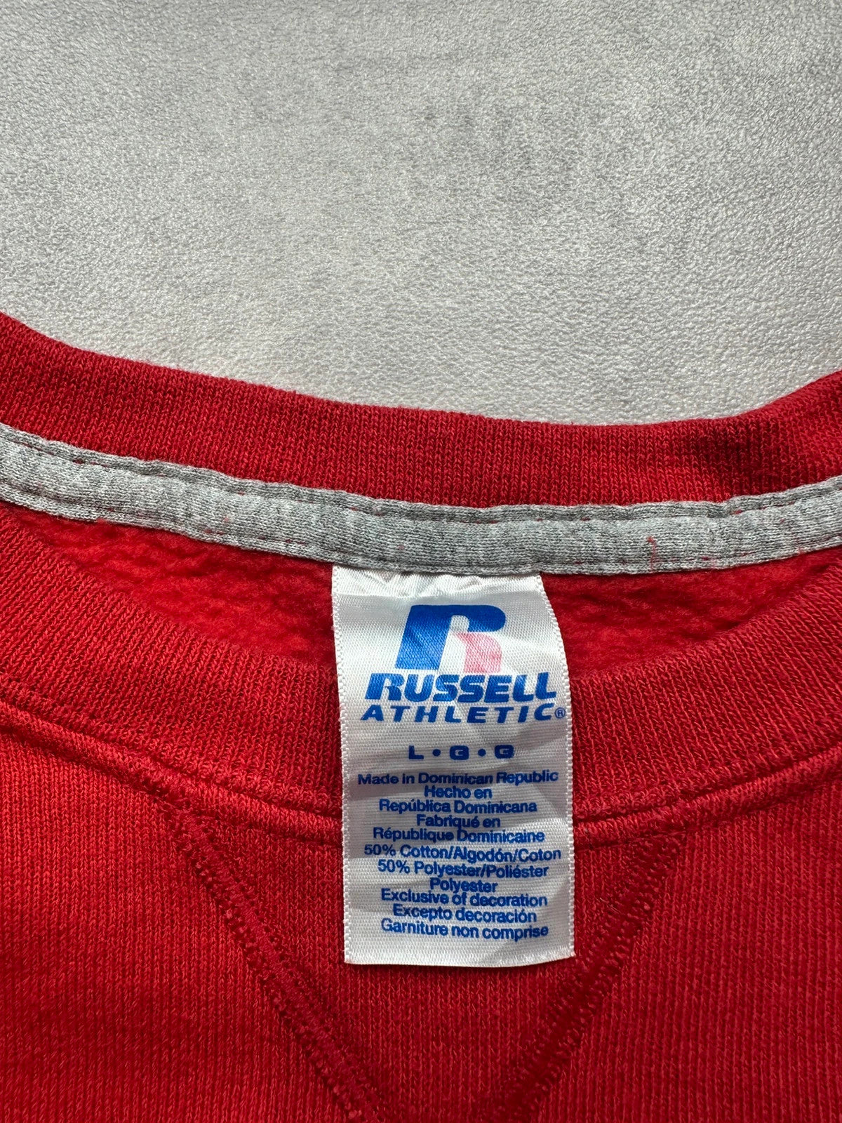 Sweat Rugby DAFF Russell Athletic Vintage Rouge