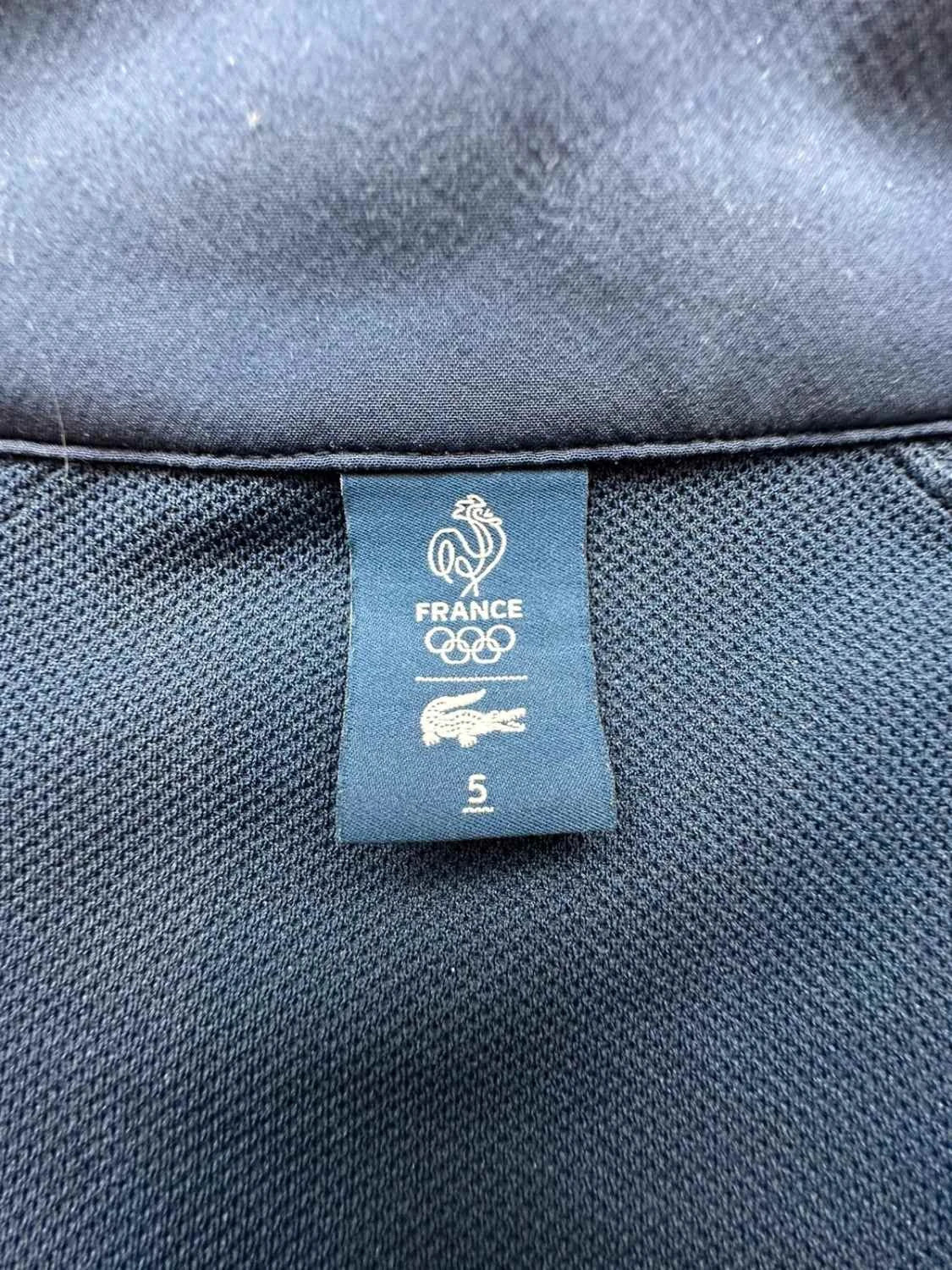 Veste Lacoste Équipe de France Olympique Officielle Bleu Marine – Coupe-Vent Sport