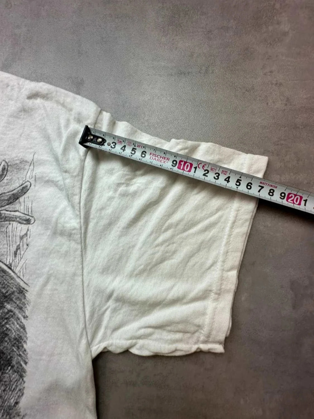 T-Shirt Vintage Batman Graphic Print Blanc