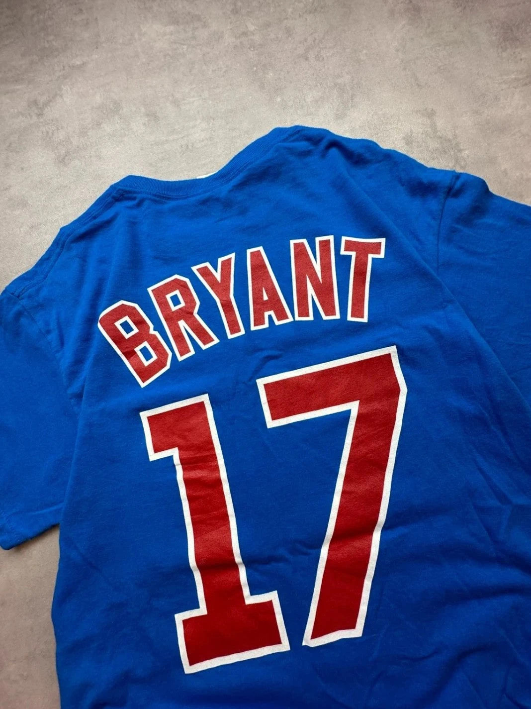 Tee Shirt Vintage Chicago Cubs Kris Bryant #17 Bleu – MLB USA