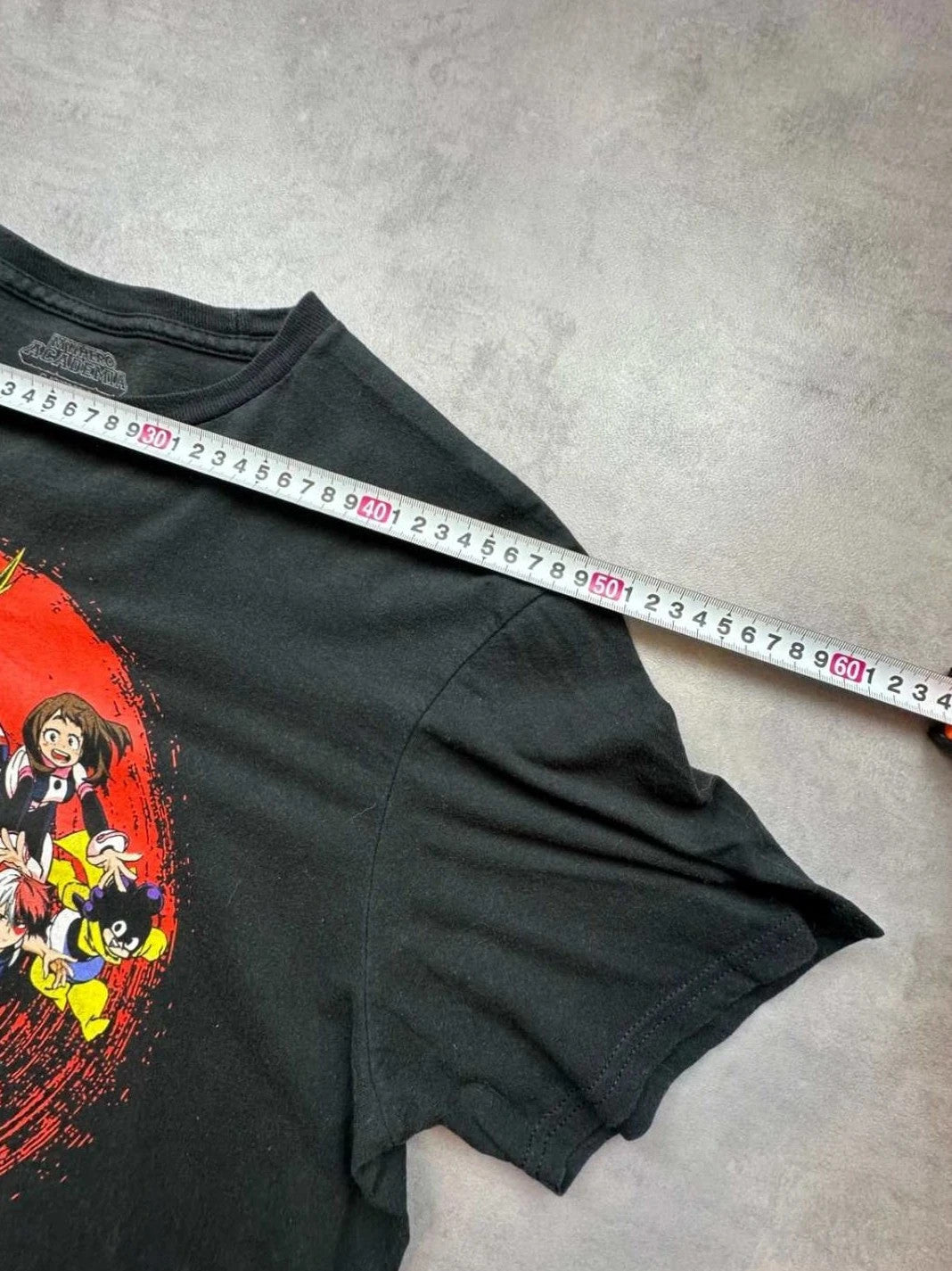 Tee-shirt Vintage My Hero Academia Deku All Might Noir