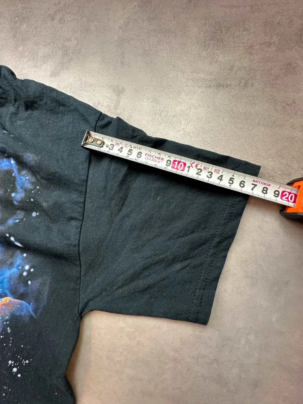 T-Shirt Vintage Galaxy Wolf Noir