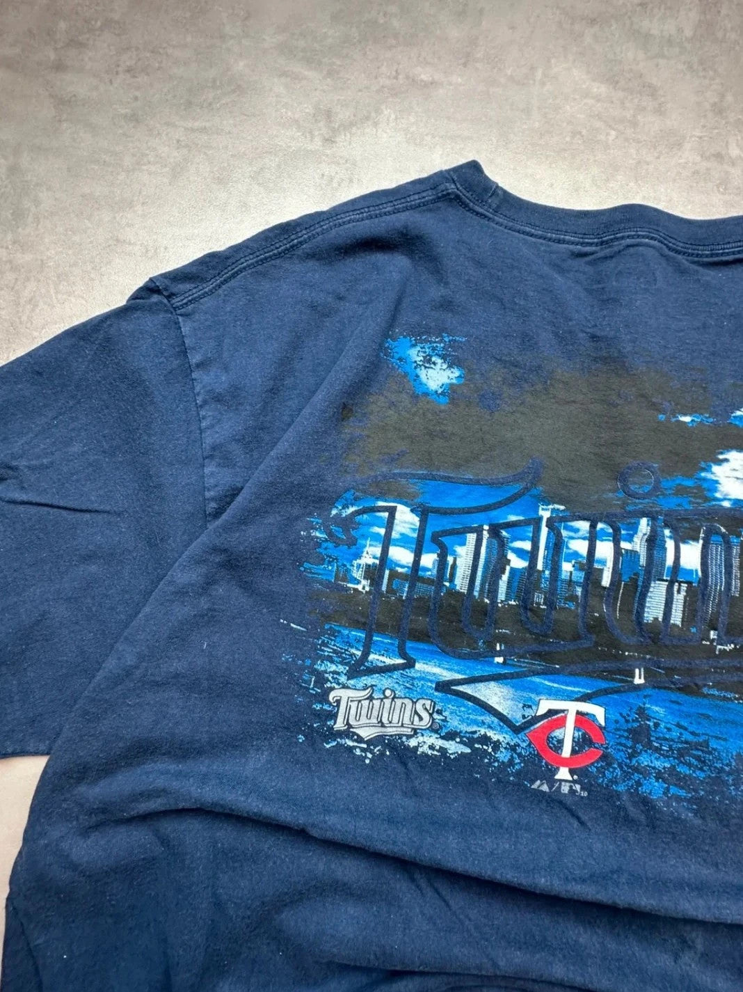 Tee Shirt Vintage Minnesota Twins MLB Navy – Logo Baseball
