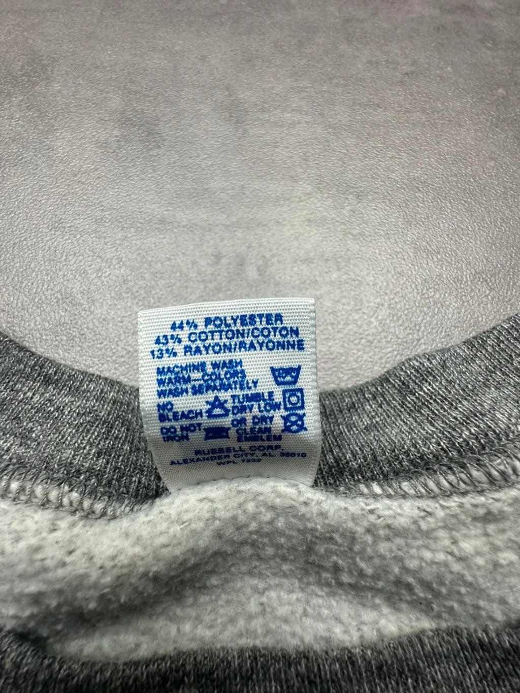Sweat Russell Athletic Vintage Football Block Gris