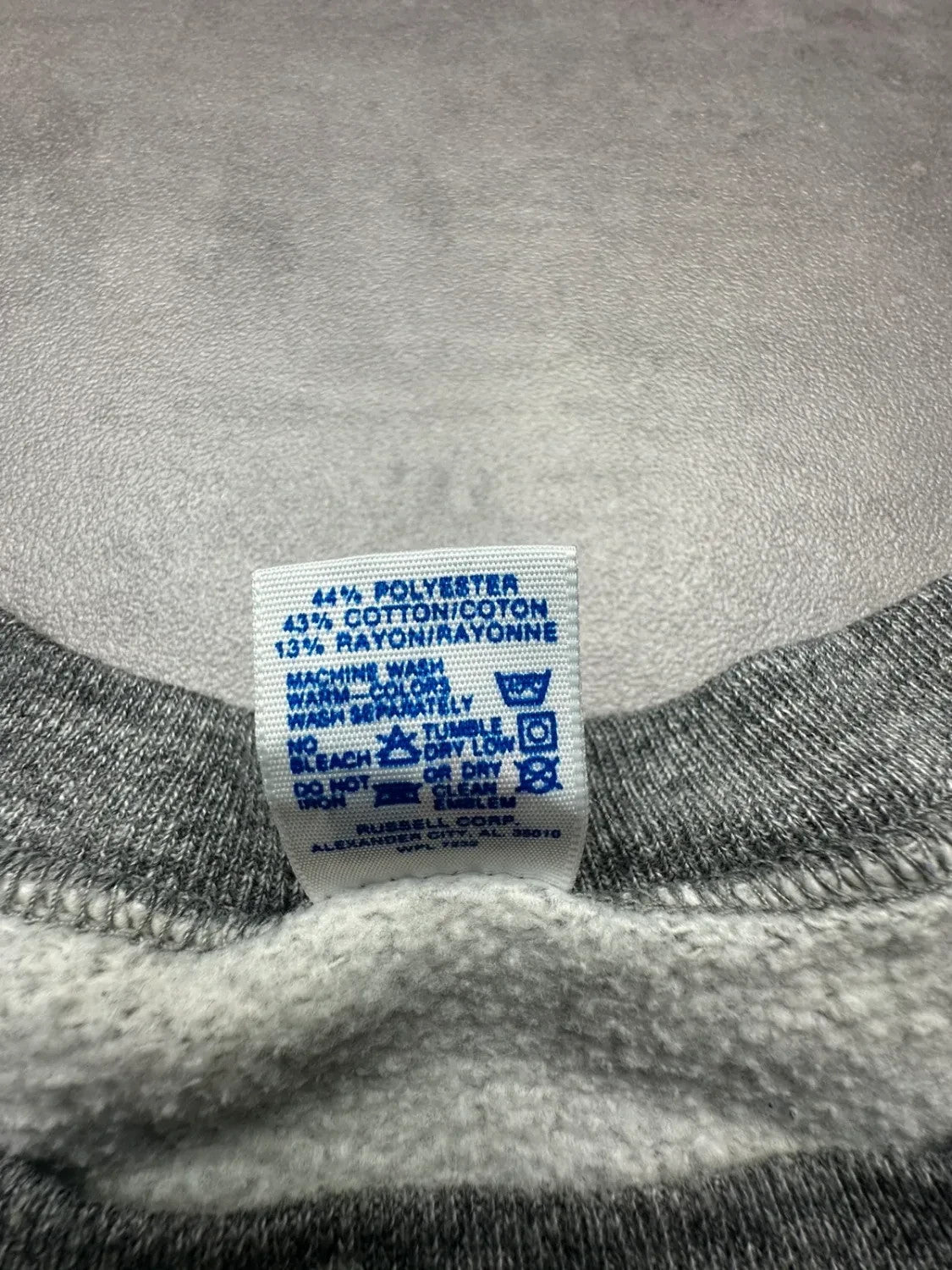 Sweat Russell Athletic Vintage Football Block Gris