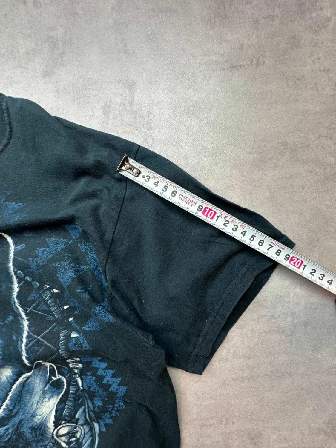 Tee Shirt Vintage Wolf Dreamcatcher Noir – Graphic Animal Print Y2K