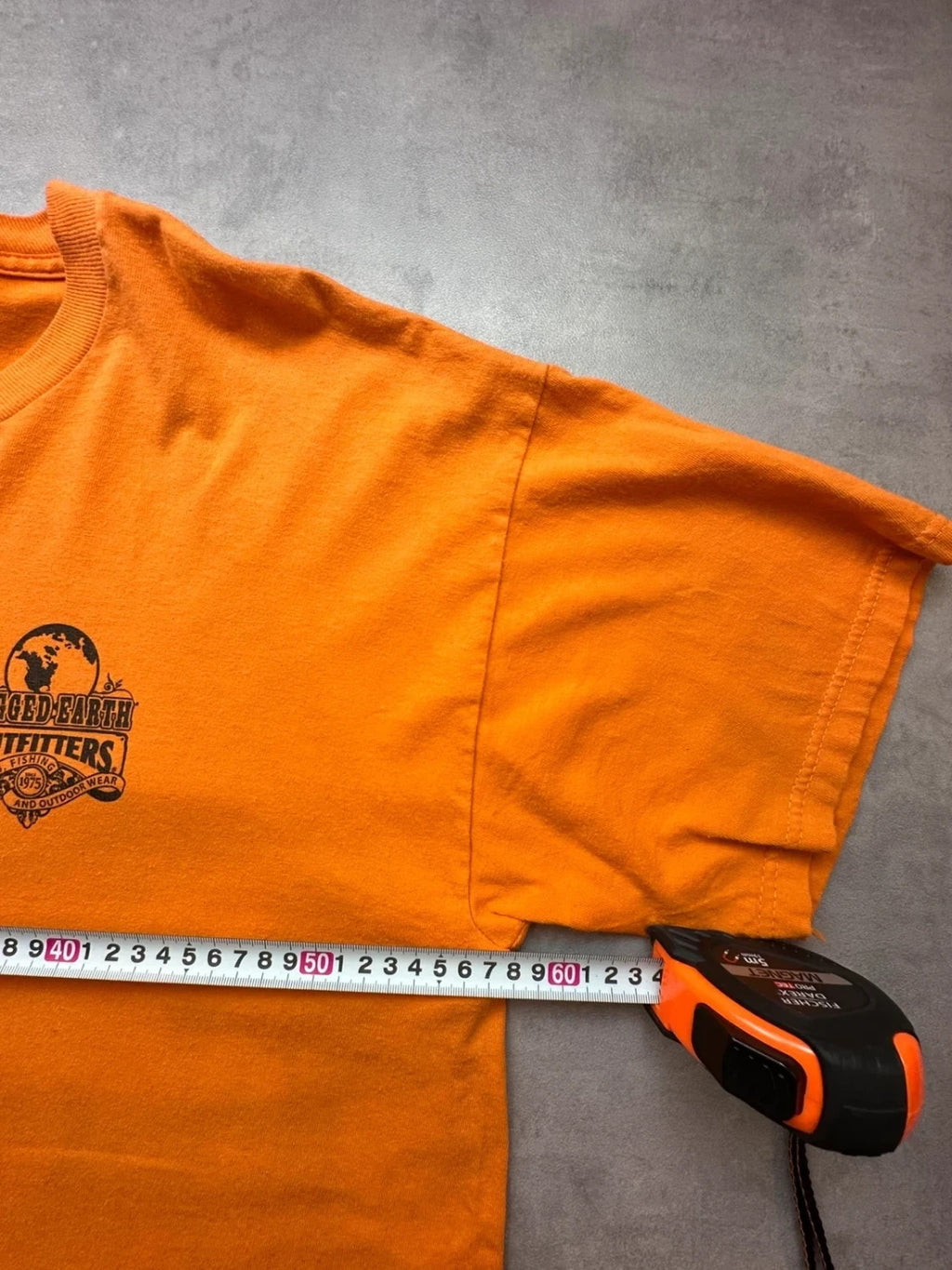 Tee-shirt Vintage Rugged Earth Outfitters Orange – Fishing