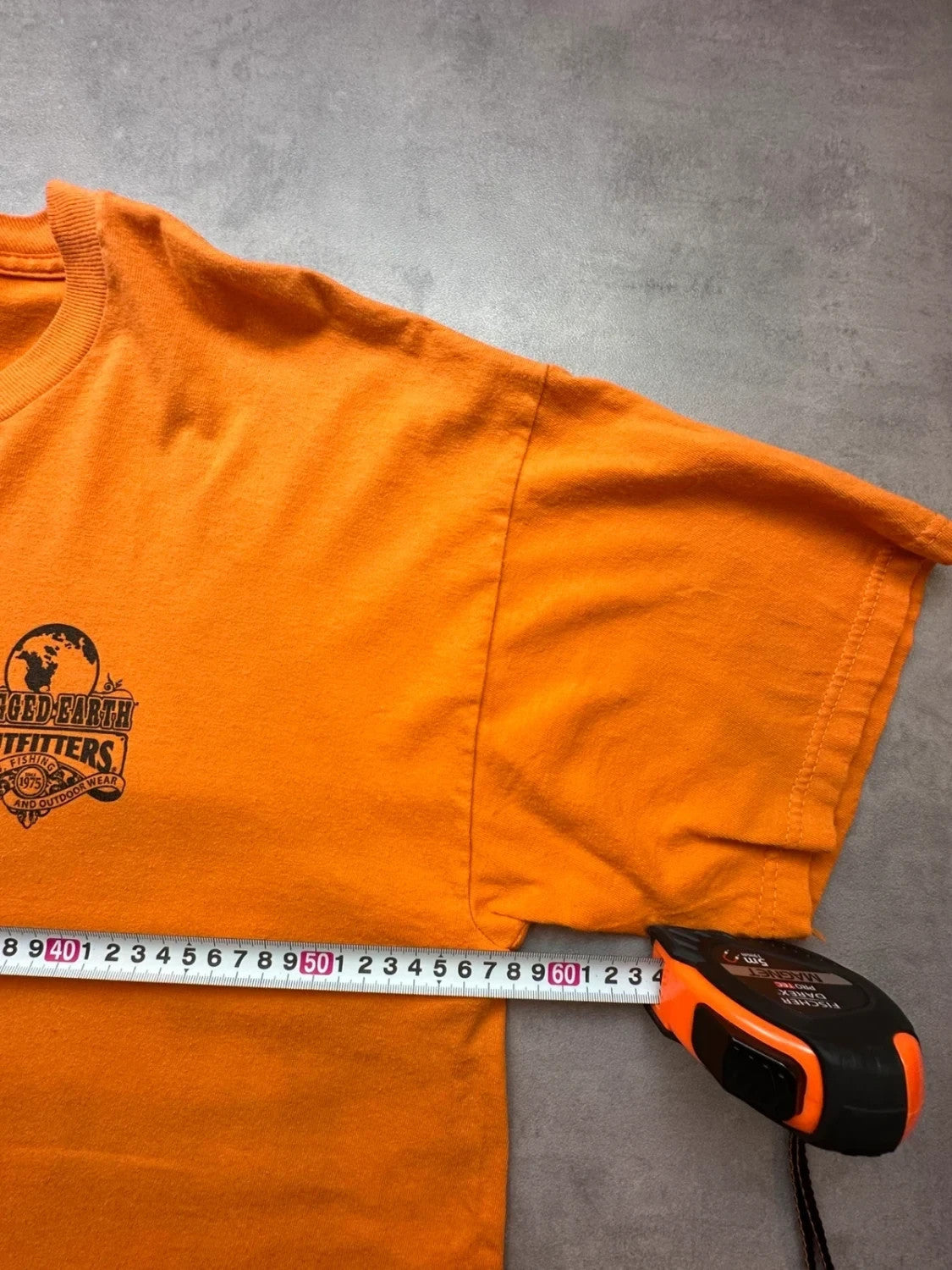 Tee-shirt Vintage Rugged Earth Outfitters Orange – Fishing