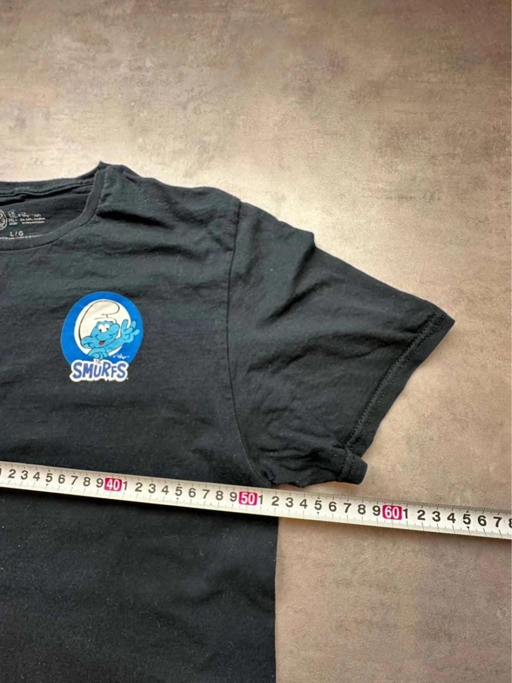T-Shirt The Smurfs Officiel Peyo 2023 Noir – Grand Imprimé Dos