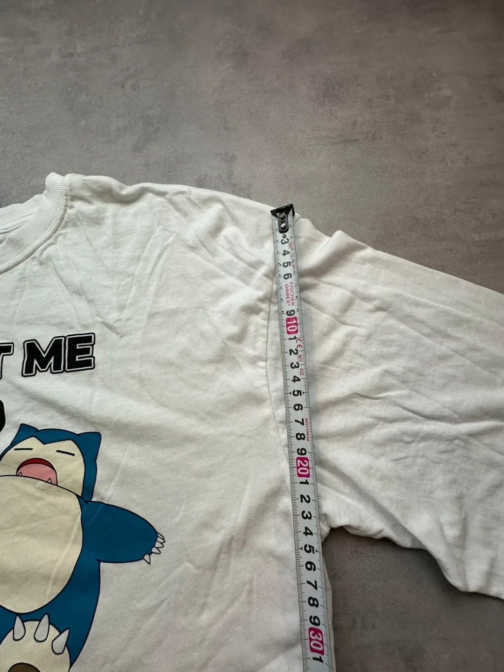 T-Shirt Pokémon Snorlax #0143 « Just Let Me Sleep » – Blanc