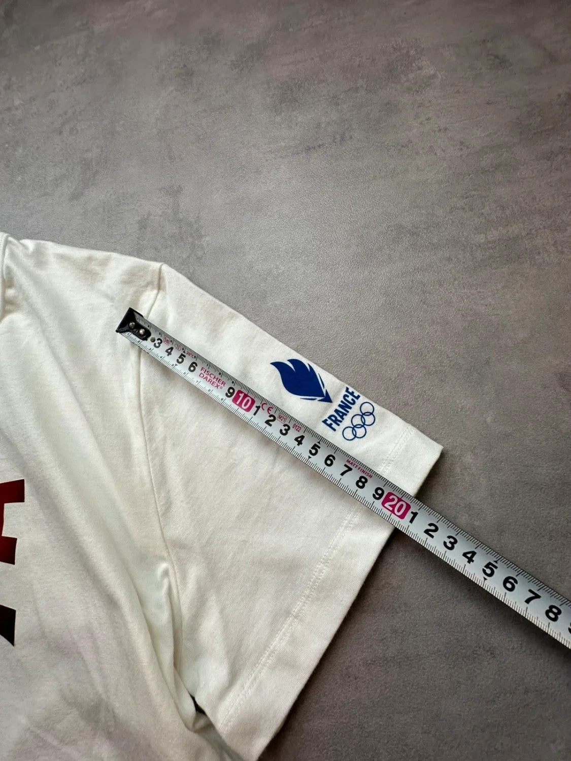 T-Shirt Vintage France Olympique « France » – Blanc