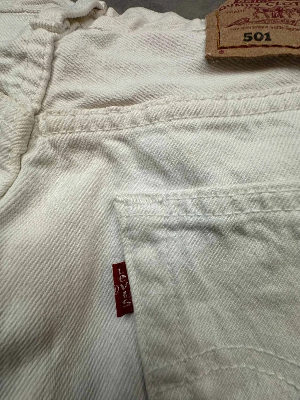 Pantalon Jean Levi's Strauss & Co Vintage Blanc