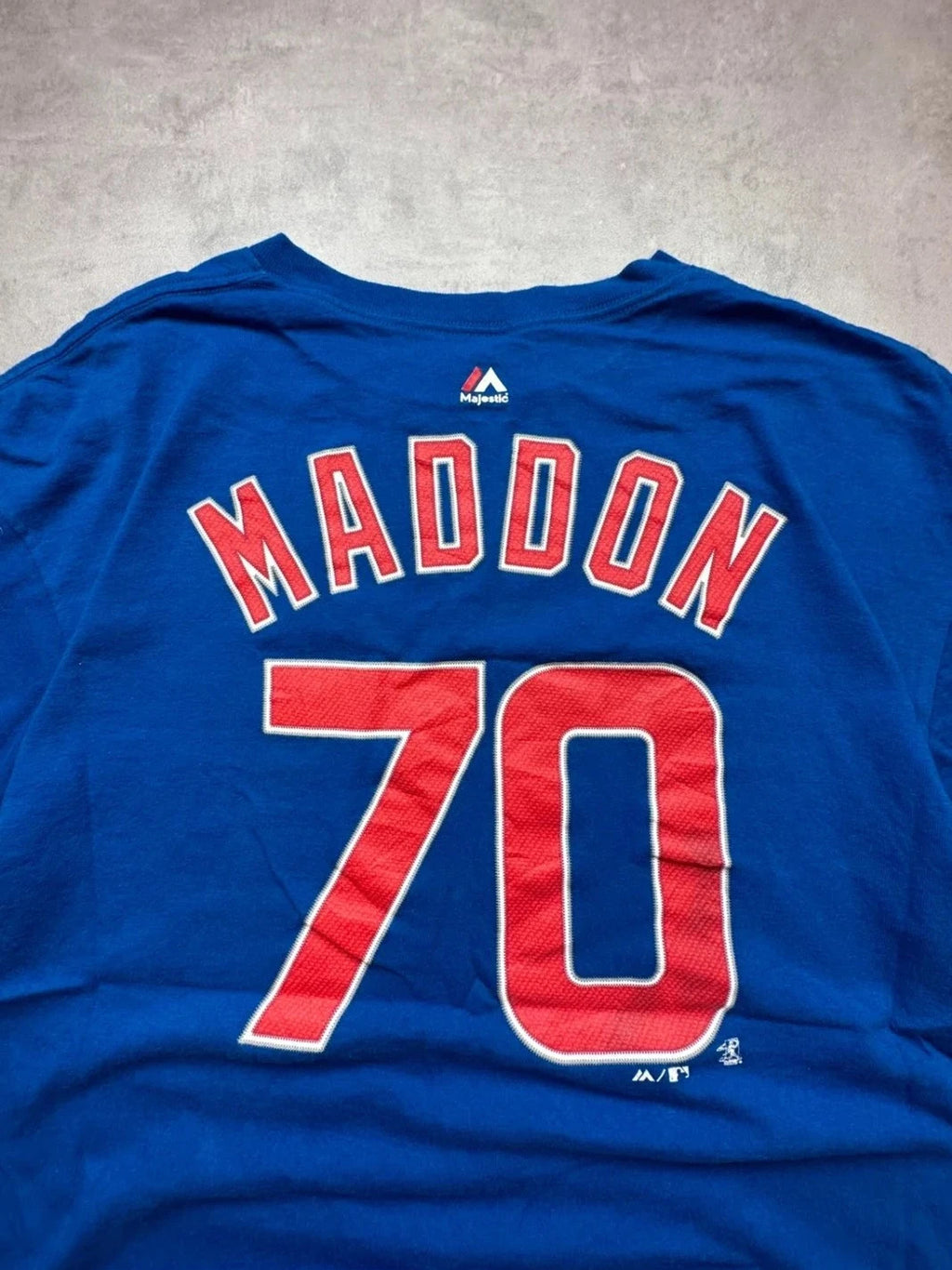 Tee Shirt Vintage Chicago Cubs Maddon #70 Bleu – MLB Baseball USA