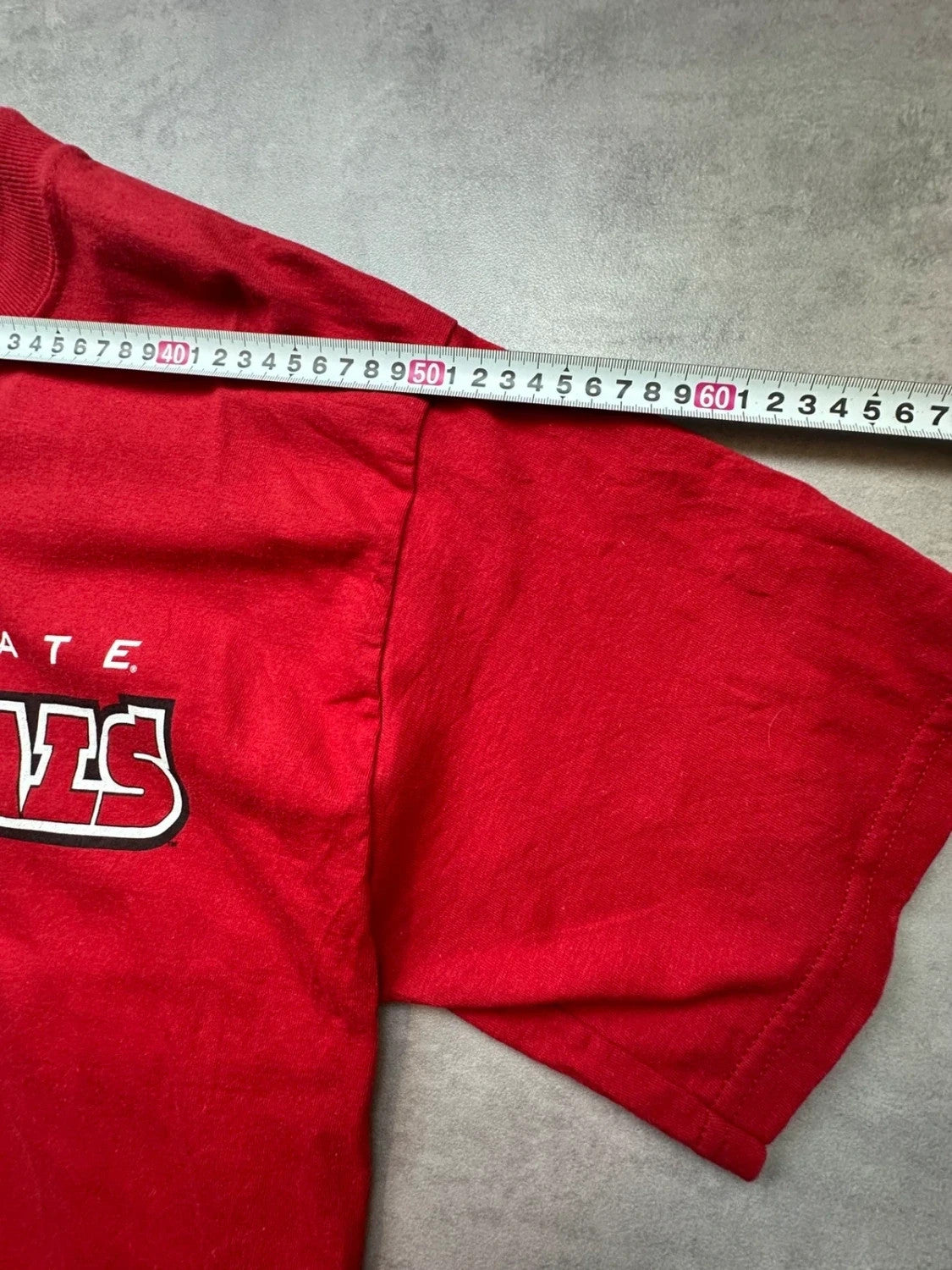 Tee-Shirt Vintage 90's Ball State Cardinals Rouge