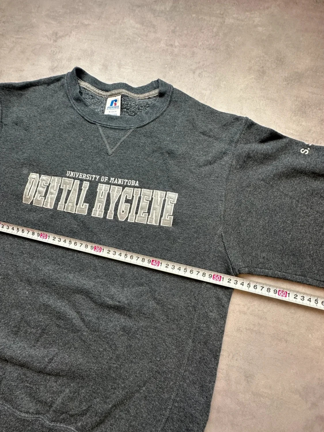 Sweat Russell Athletic Vintage University of Manitoba Gris – College Canada