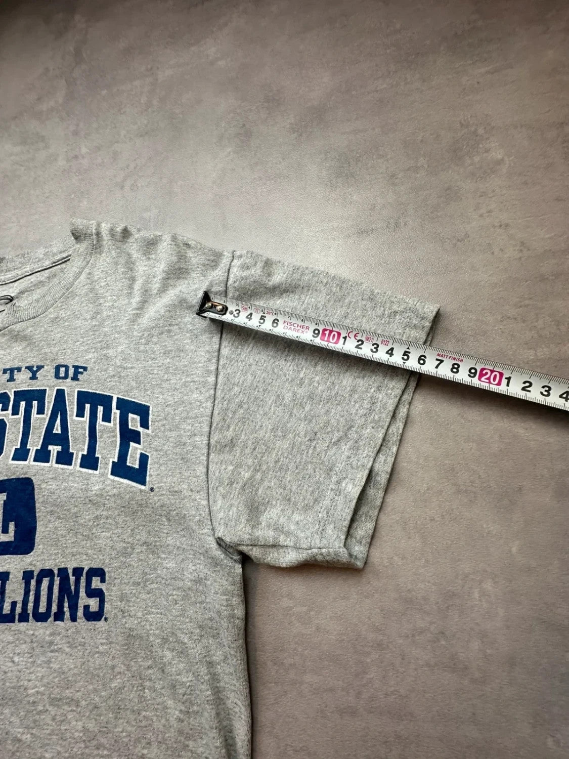 Tee-shirt Vintage Penn State University Gris Années 90