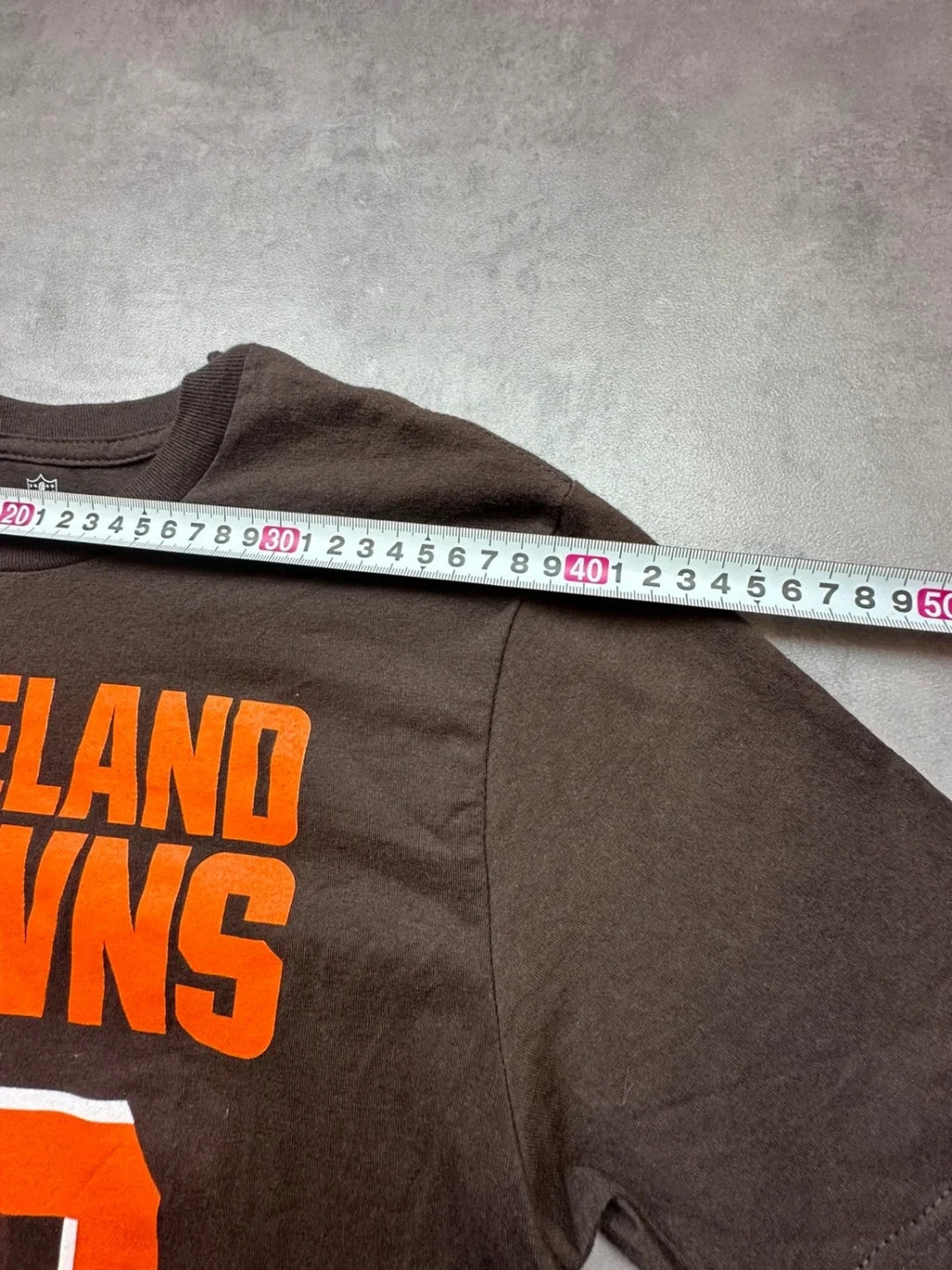 Tee-Shirt Vintage Cleveland Browns NFL Jarvis Landry #80 Marron