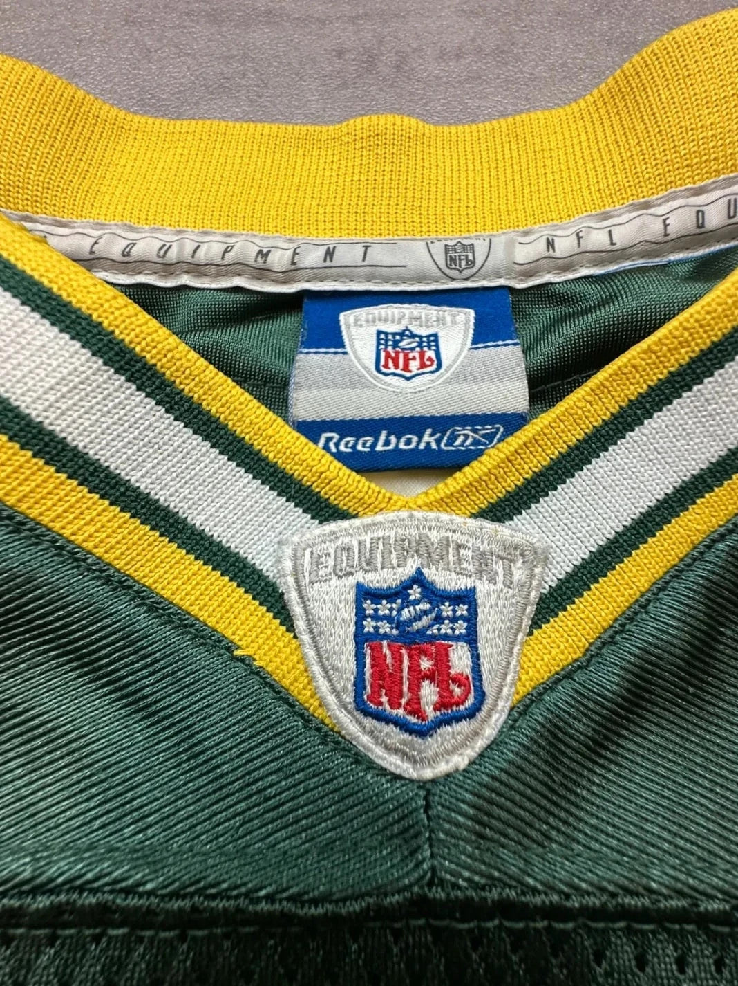 Maillot NFL Vintage Brett Favre #4 Vert & Jaune – Green Bay Packers
