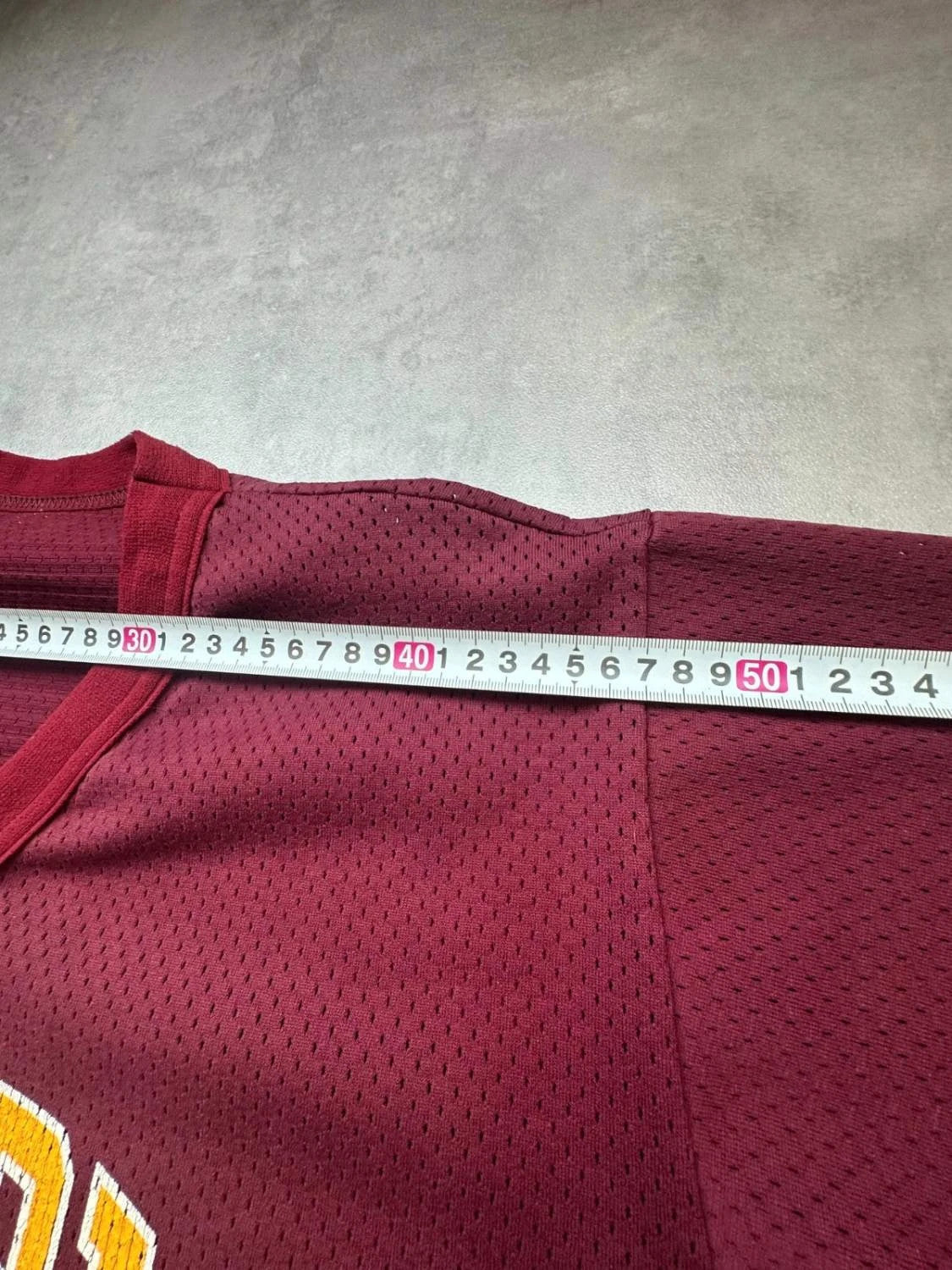 Vintage Ontario Baseball Jersey #12 – Burgundy & Yellow – Y2K / 90s