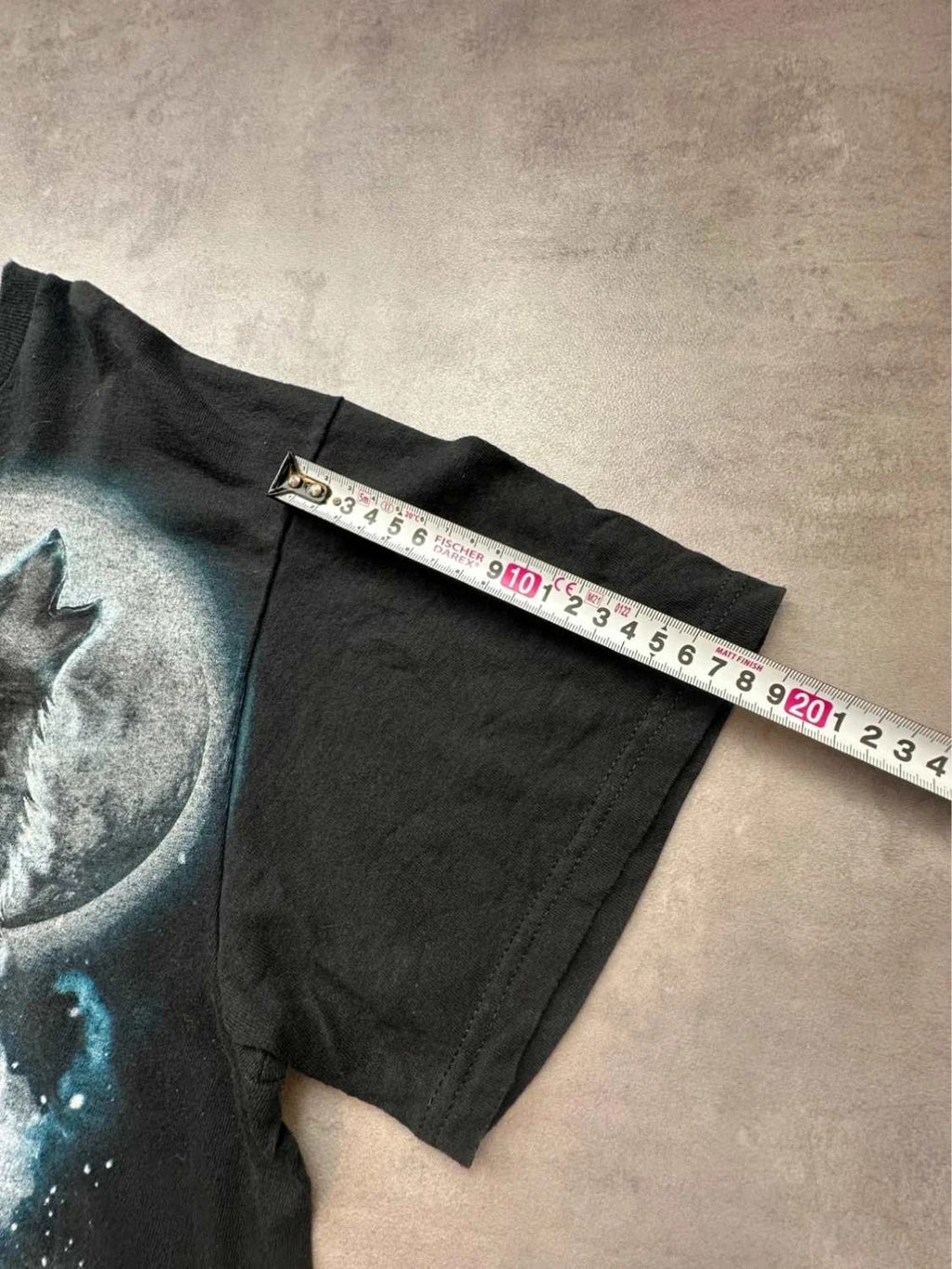 Tee Shirt Vintage Wolf Amérindien Noir – Skull Warrior & Loup Graphic Y2K 90s
