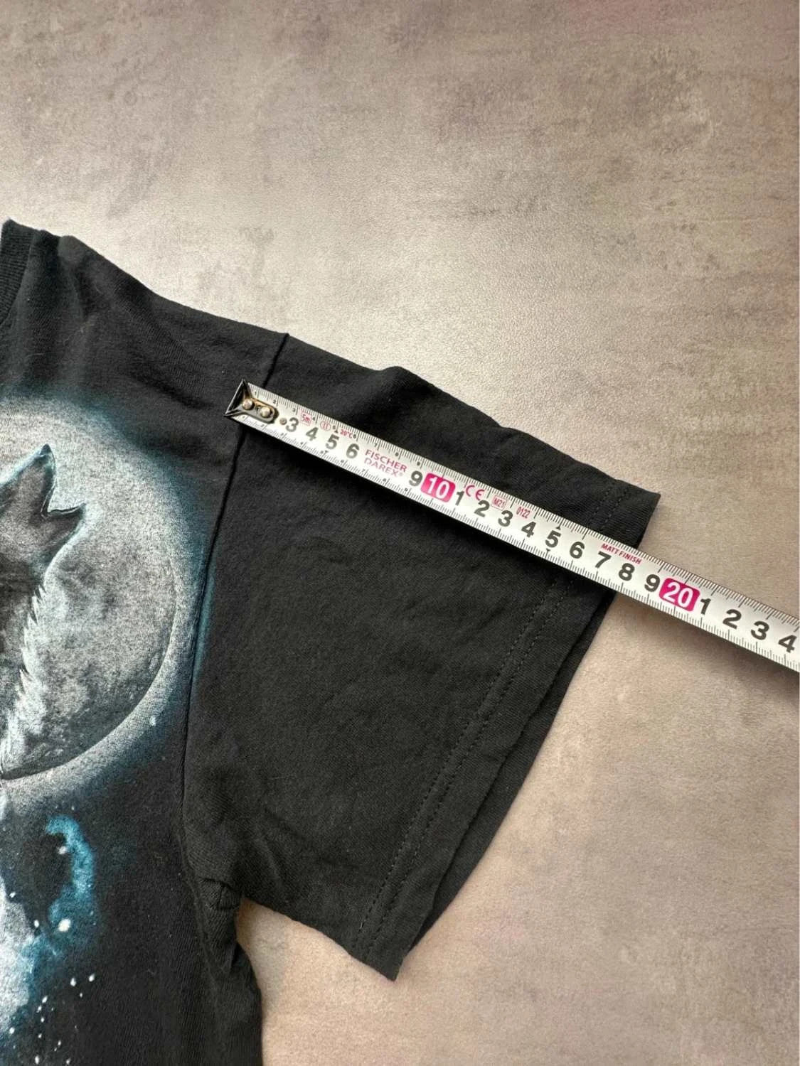 Tee Shirt Vintage Wolf Amérindien Noir – Skull Warrior & Loup Graphic Y2K 90s