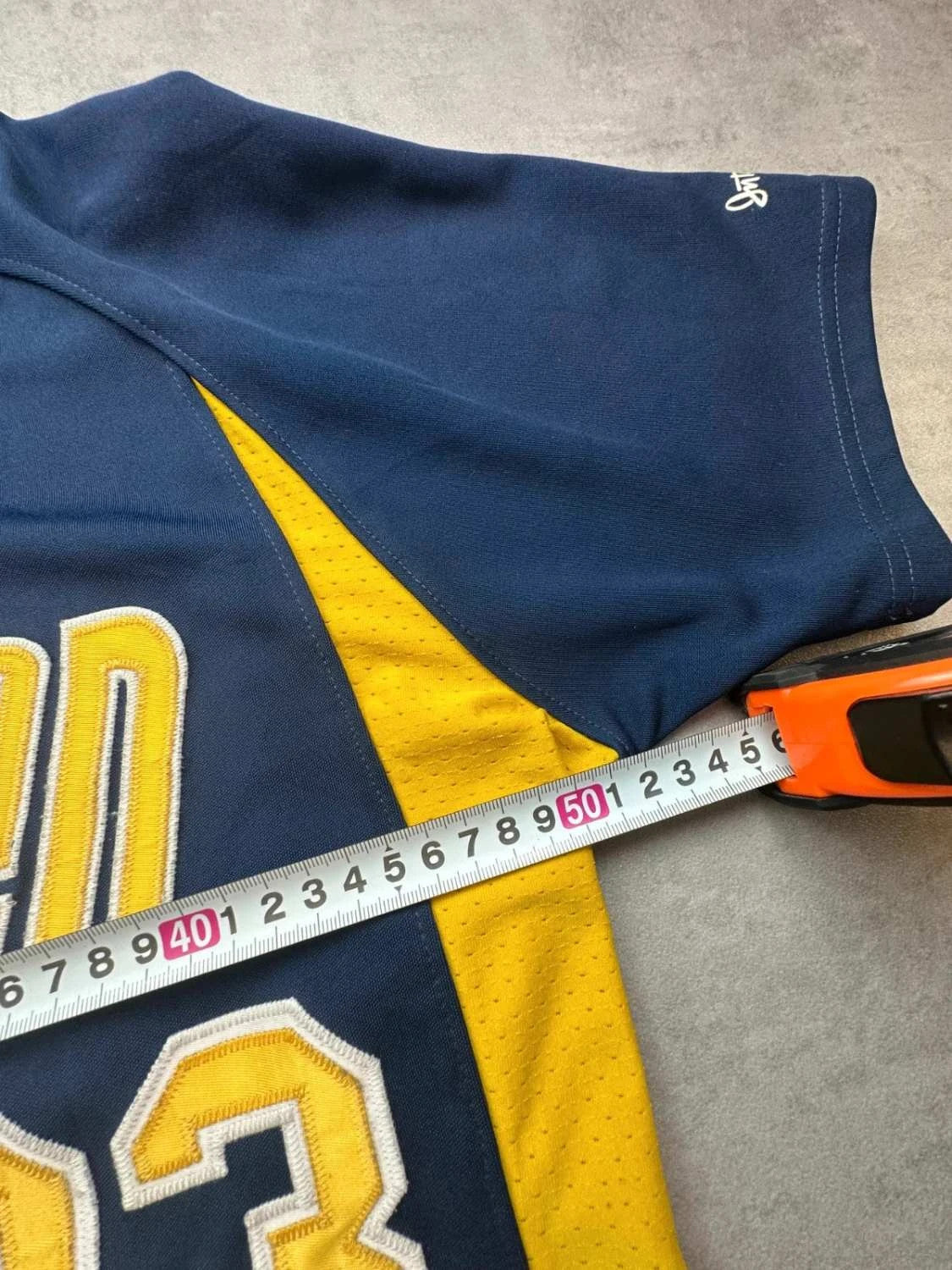 Maillot Baseball Lexington Minutemen #23 Augusta Sportswear – Navy & Jaune – Vintage USA