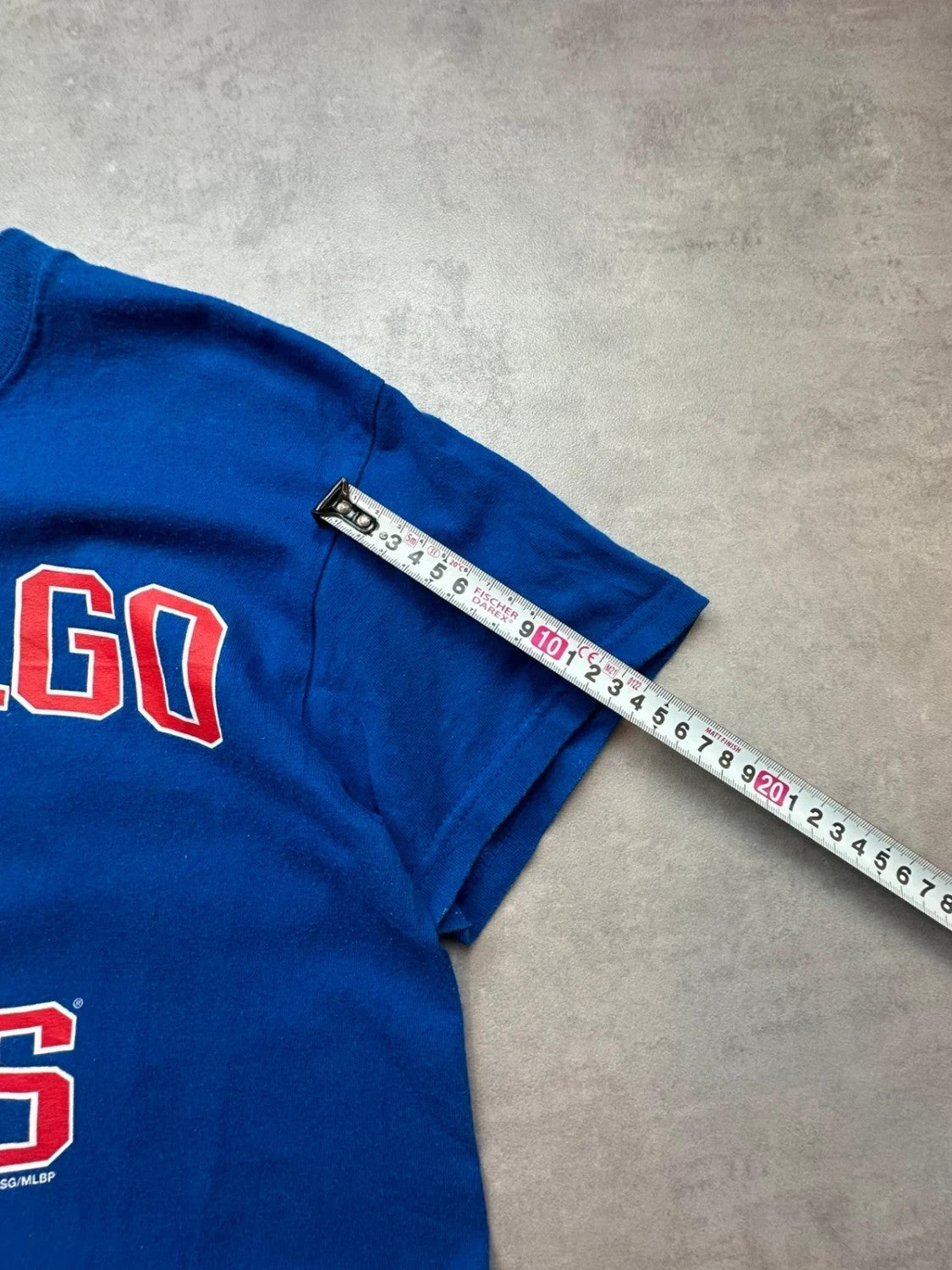 Maillot MLB Vintage Chicago Cubs Majestic Baseball Bleu