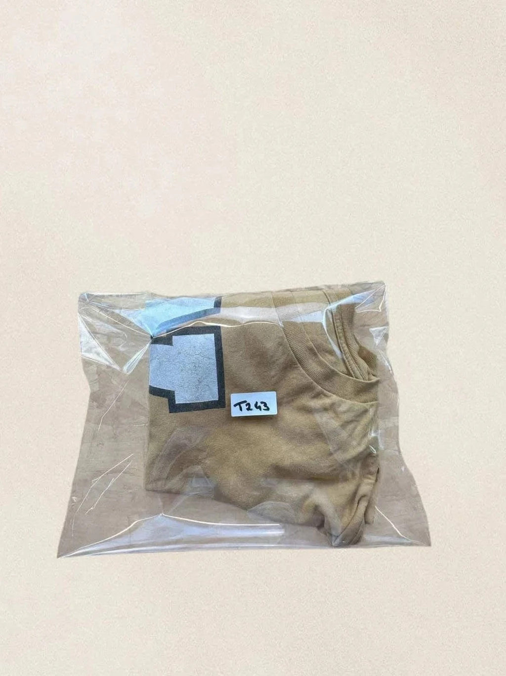 Tee-shirt Baseball Vintage W Beige