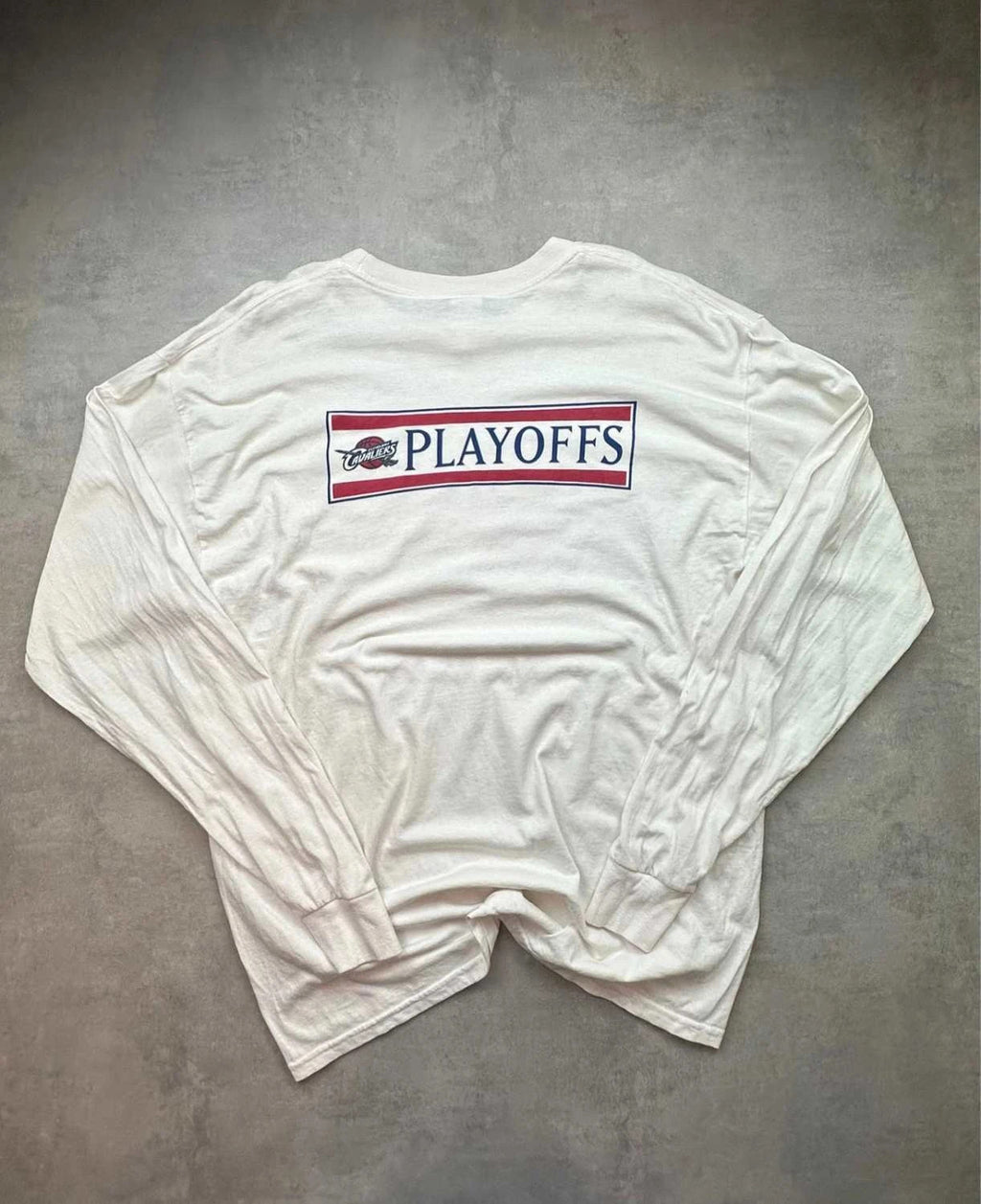 Tee Shirt Vintage Cleveland Cavaliers NBA Playoffs Blanc – Longsleeve Graphic 90s Y2K