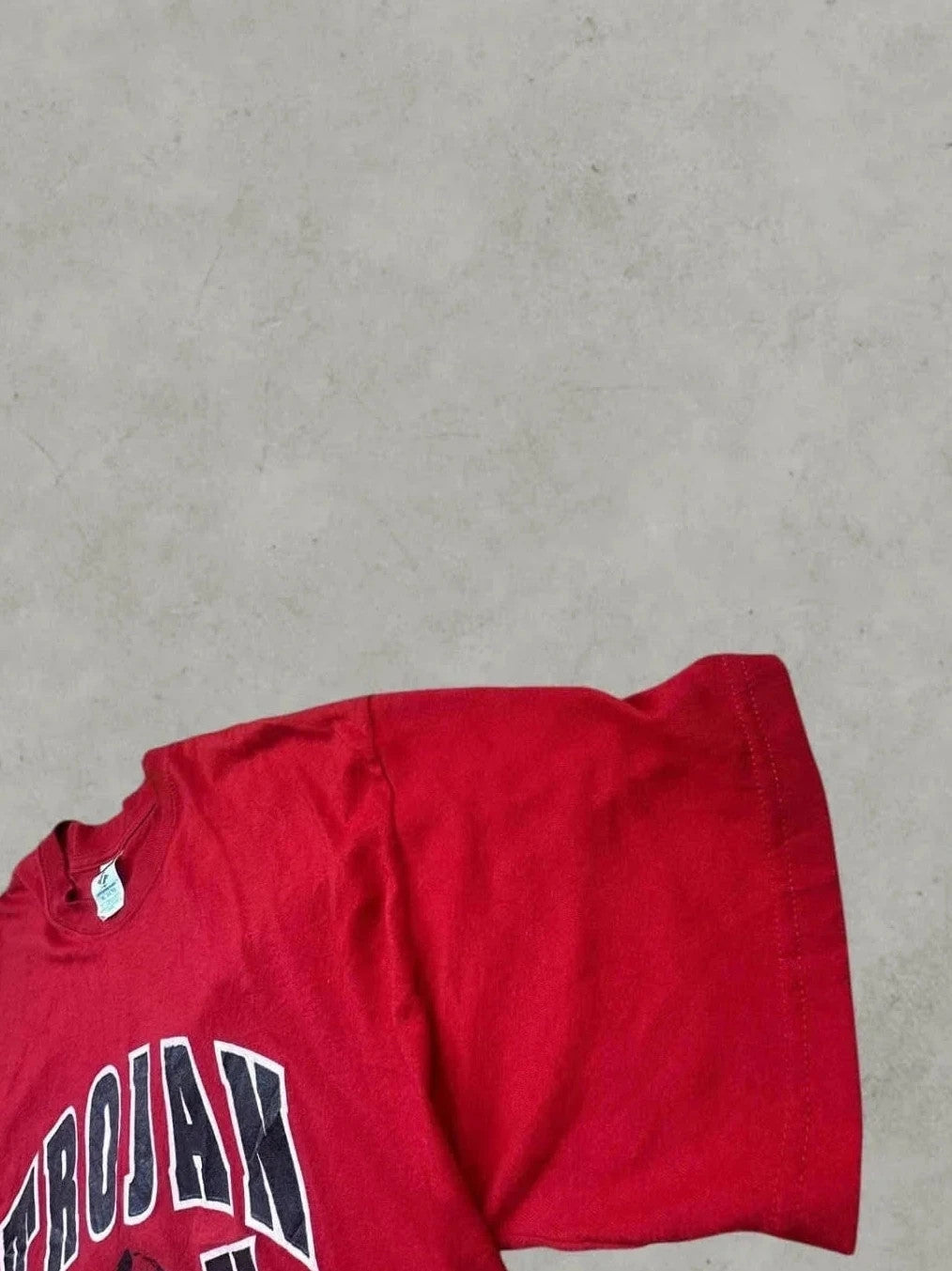 Tee-Shirt Vintage Red Trojan Fanatic Rouge