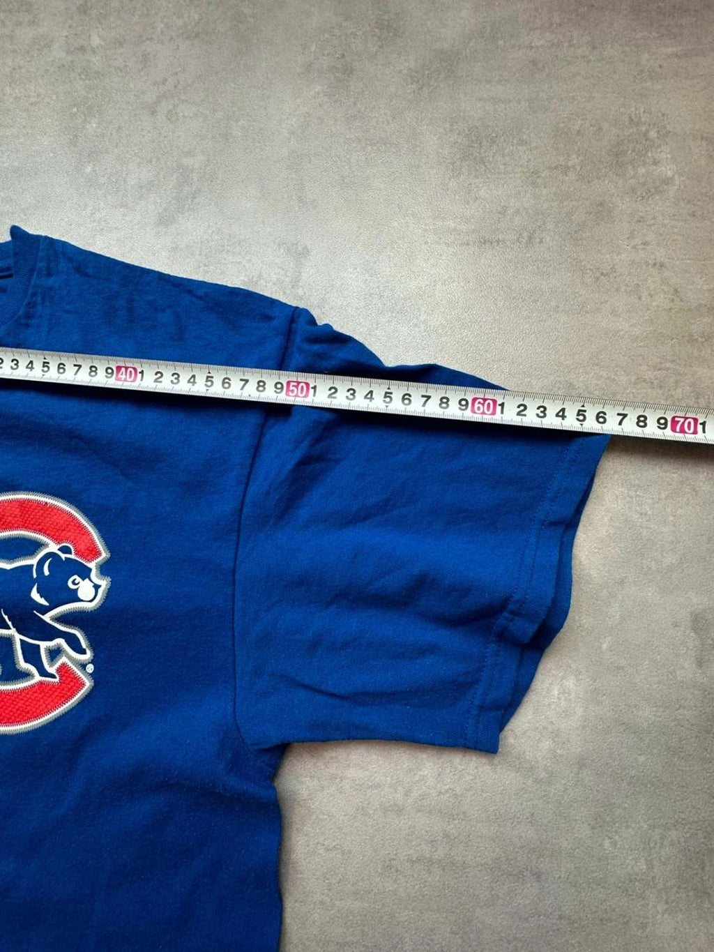 T-Shirt Vintage Chicago Cubs Baez #9 Bleu