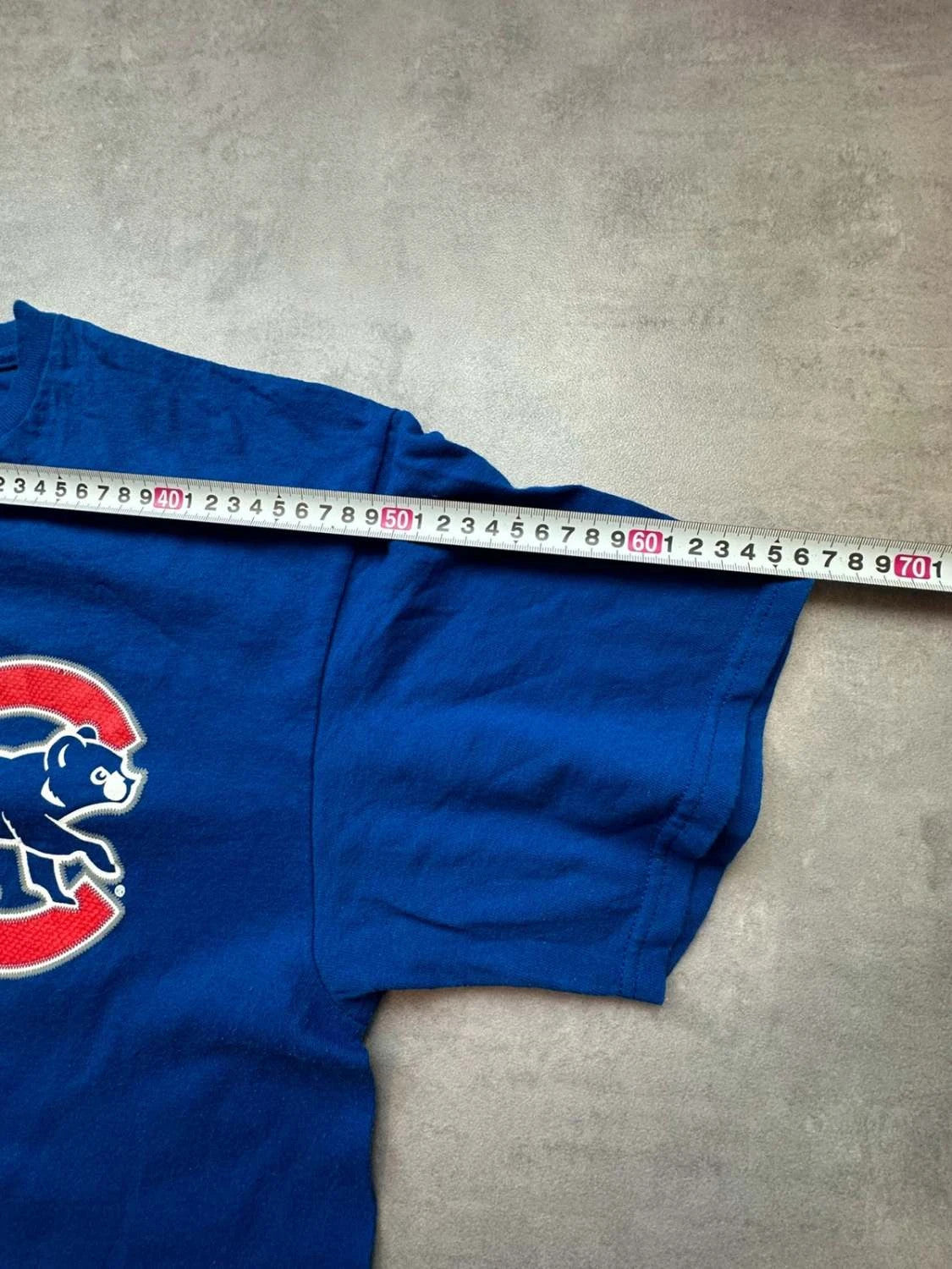 T-Shirt Vintage Chicago Cubs Baez #9 Bleu