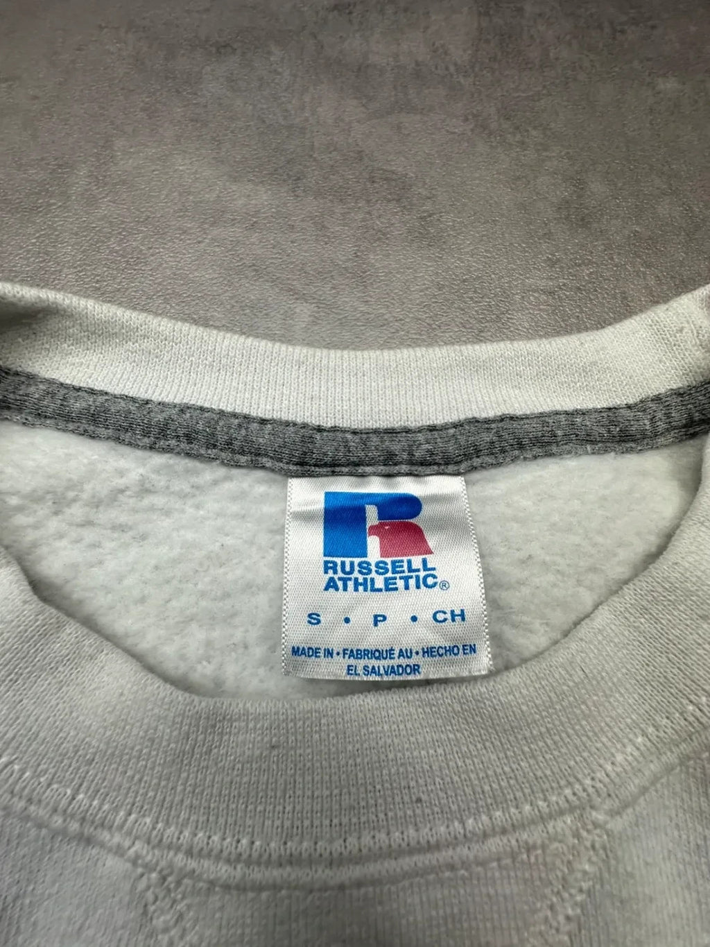 Sweat Russell Athletic Vintage Idaho Peak Blanc