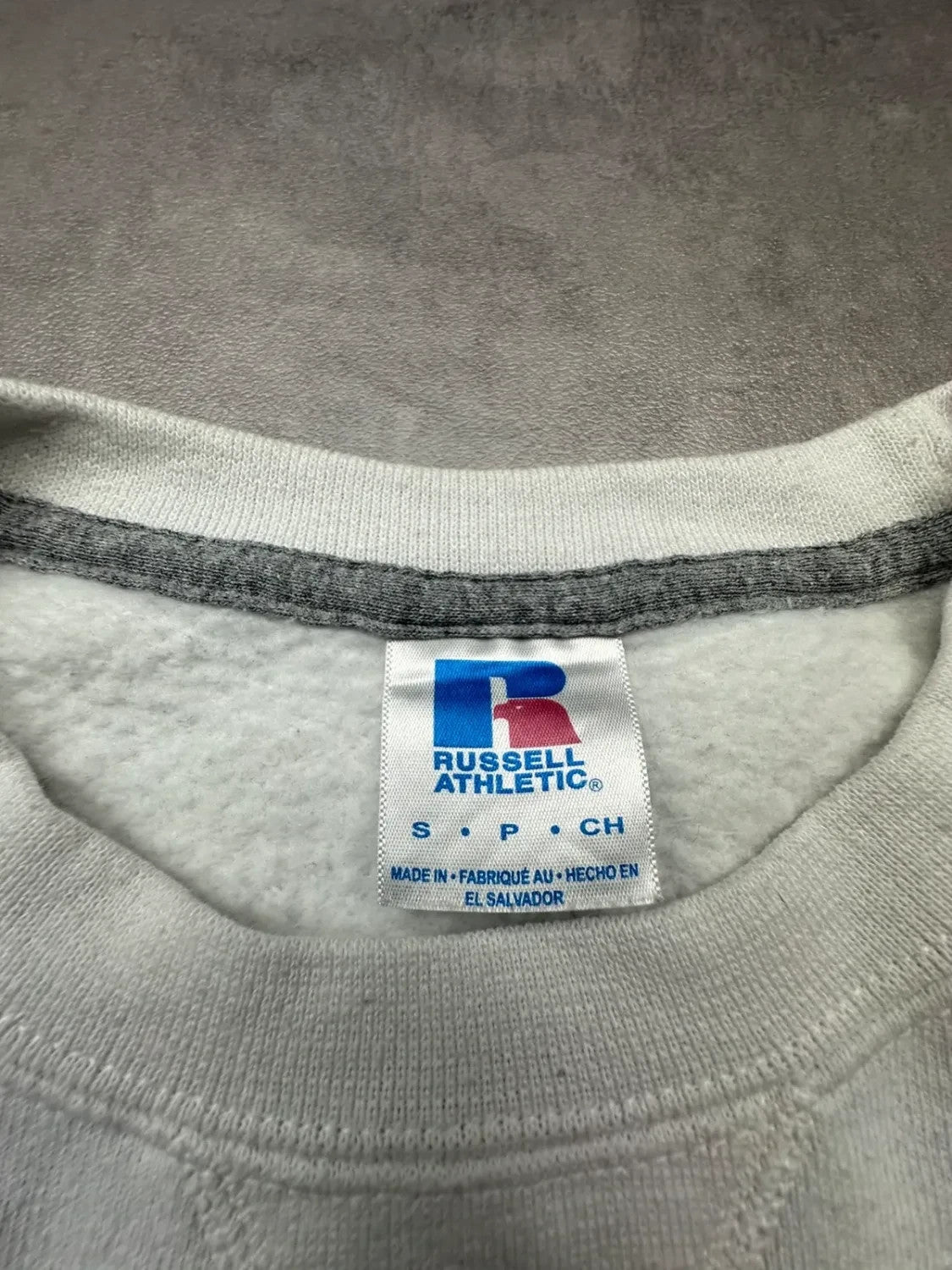 Sweat Russell Athletic Vintage Idaho Peak Blanc
