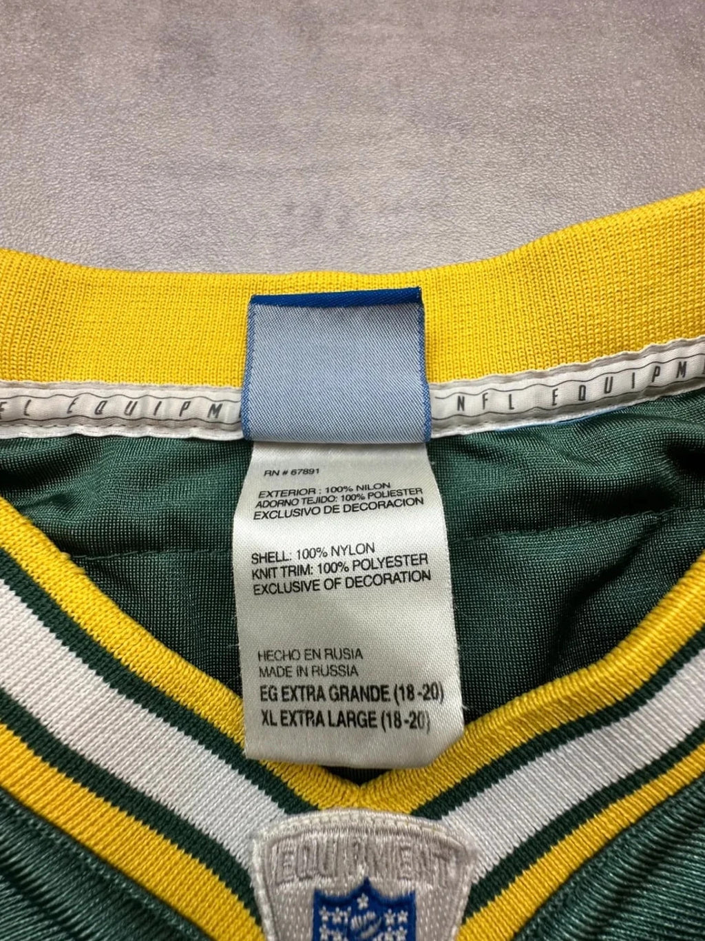 Maillot NFL Vintage Brett Favre #4 Vert & Jaune – Green Bay Packers
