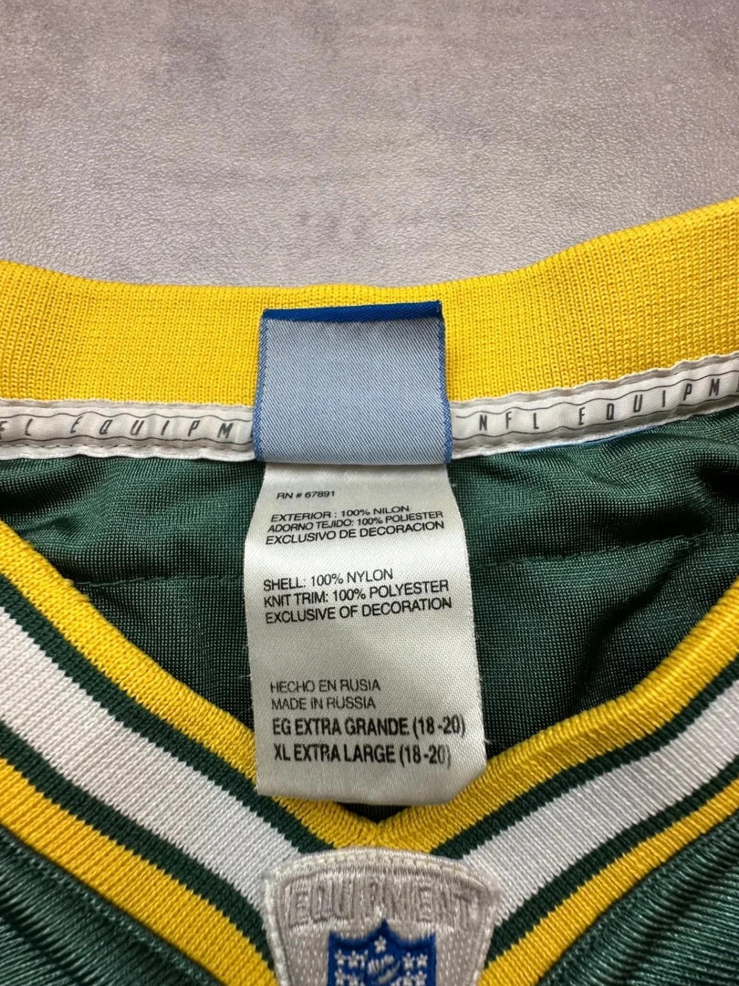 Maillot NFL Vintage Brett Favre #4 Vert & Jaune – Green Bay Packers