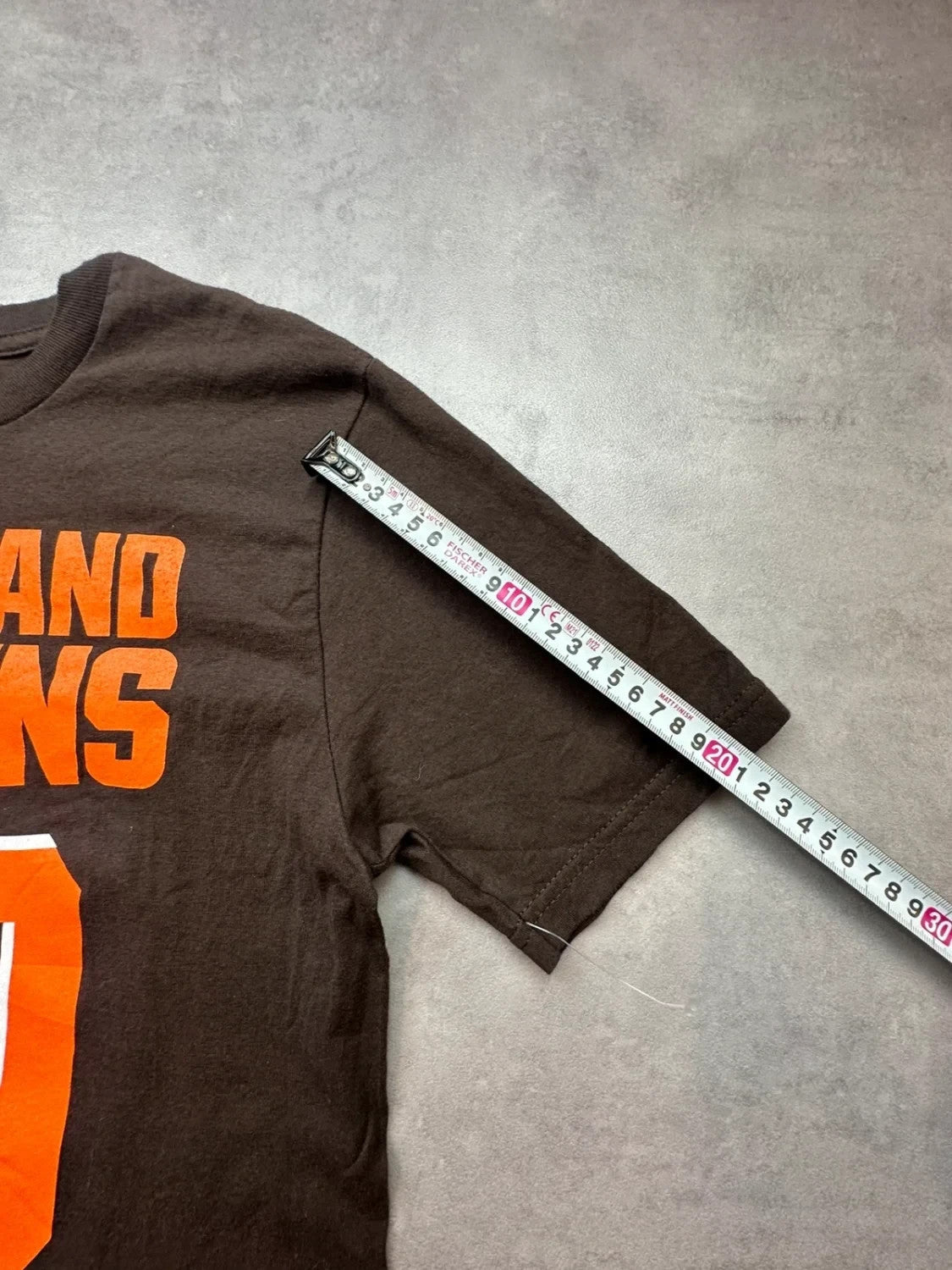 Tee-Shirt Vintage Cleveland Browns NFL Jarvis Landry #80 Marron