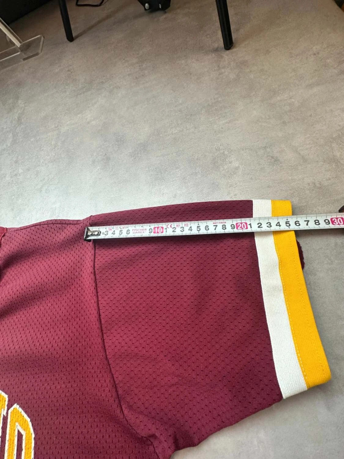 Vintage Ontario Baseball Jersey #12 – Burgundy & Yellow – Y2K / 90s