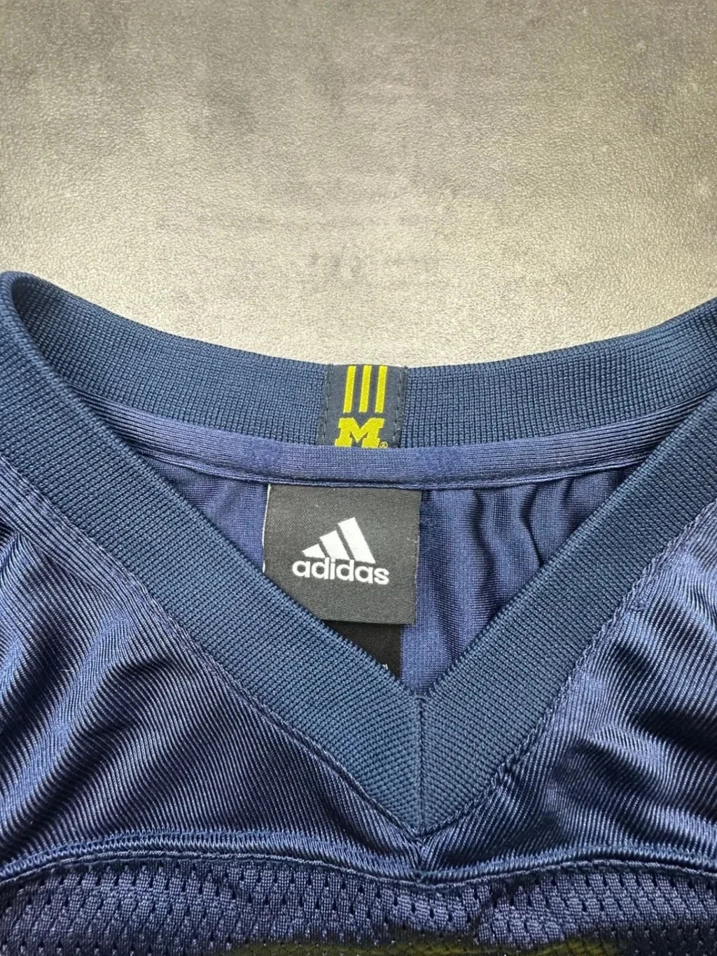 Maillot Adidas Vintage Michigan Wolverines #5 Marine