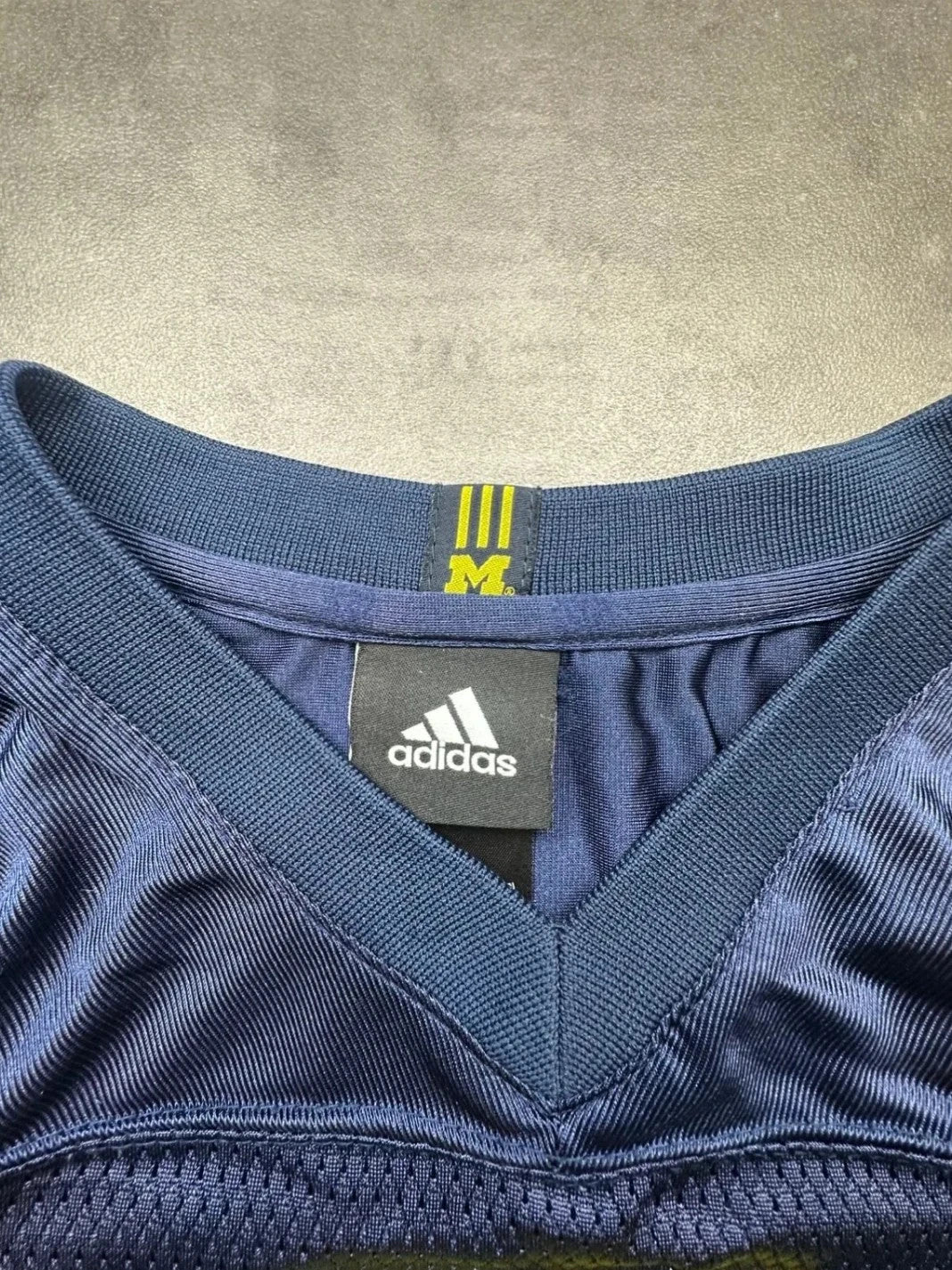 Maillot Adidas Vintage Michigan Wolverines #5 Marine