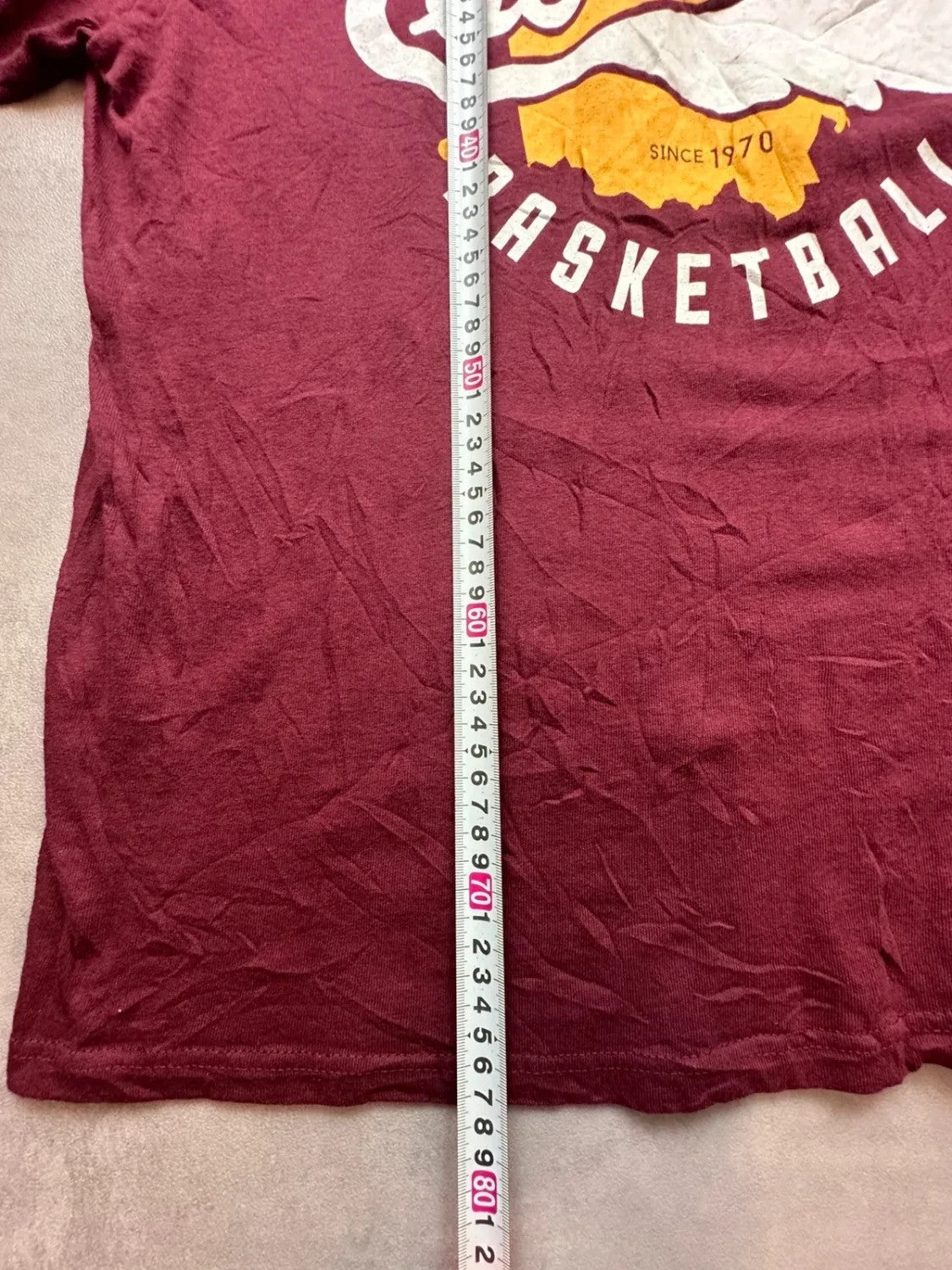 Tee-shirt Vintage Cleveland Cavaliers Basketball Wine Promo SGA | WellStore Vintage