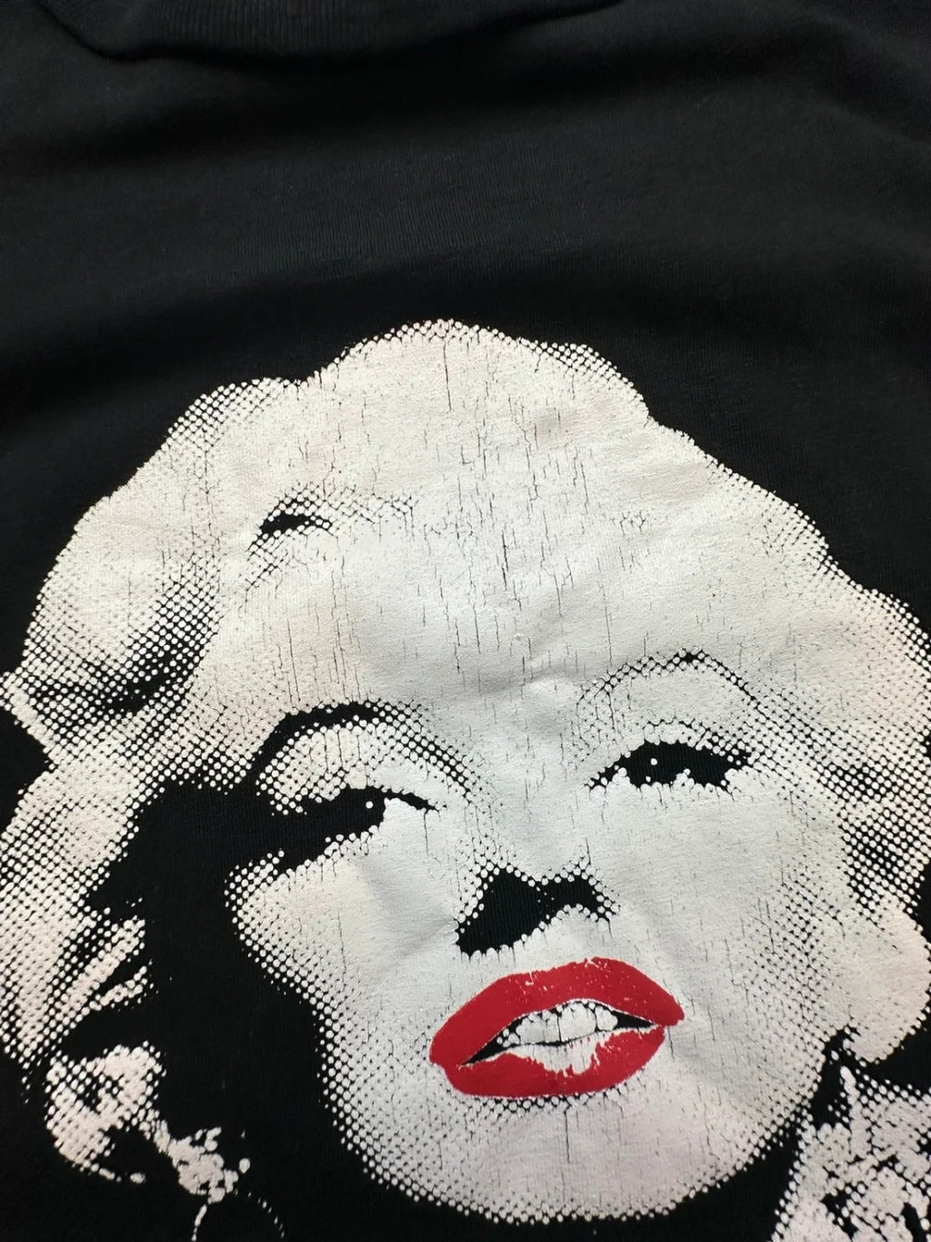 T-Shirt Vintage Marilyn Monroe Print – Noir