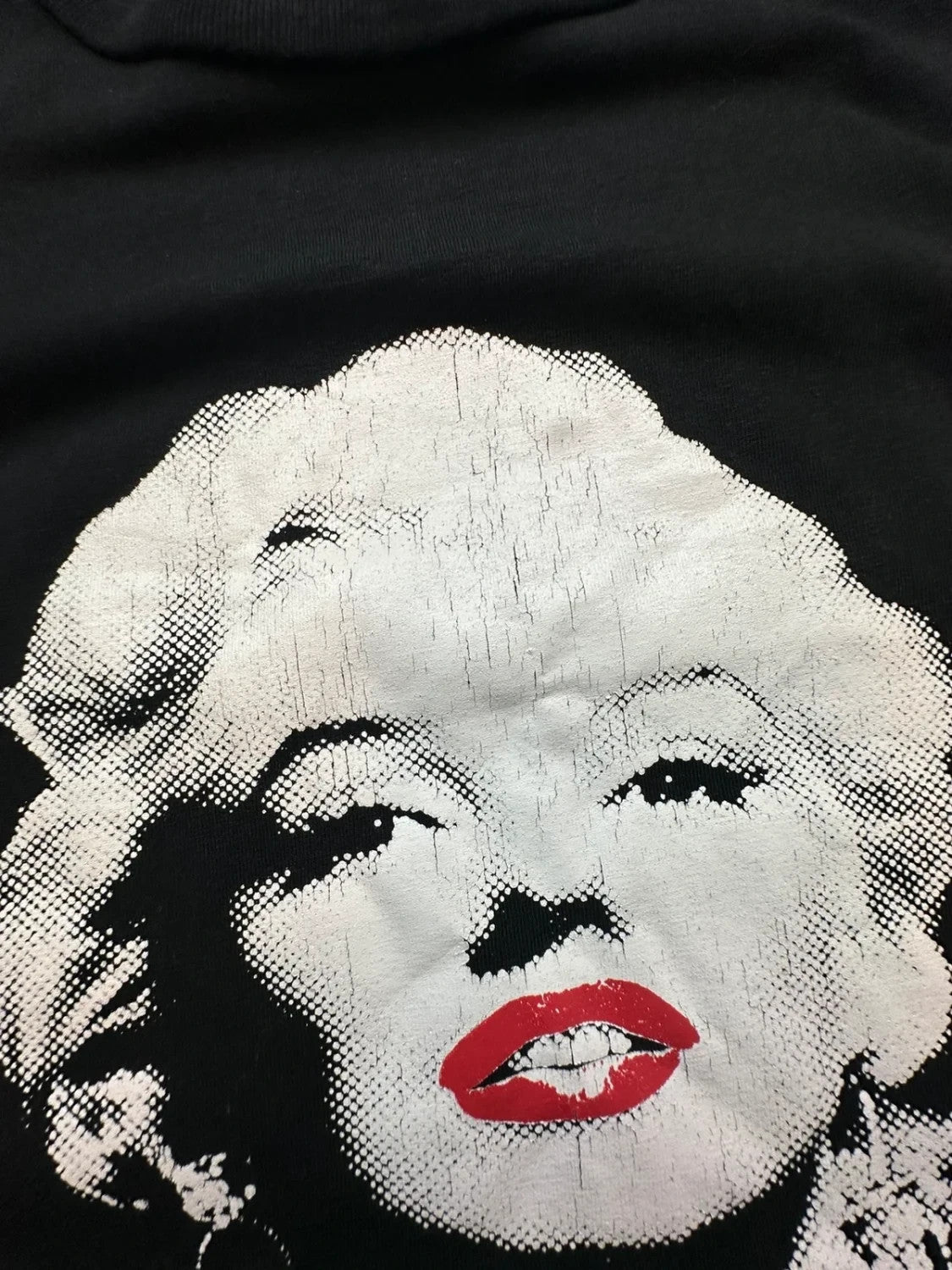 T-Shirt Vintage Marilyn Monroe Print – Noir