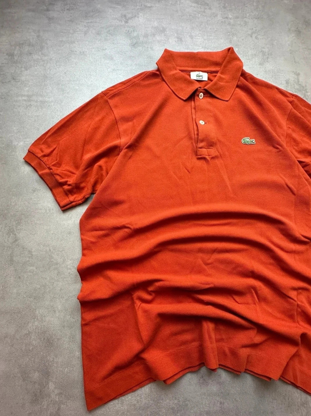 Polo Lacoste Vintage Terracotta Orange