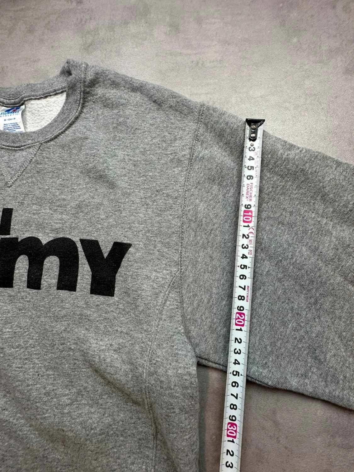 Sweat Russell Athletic Vintage All Army 90s – Gris